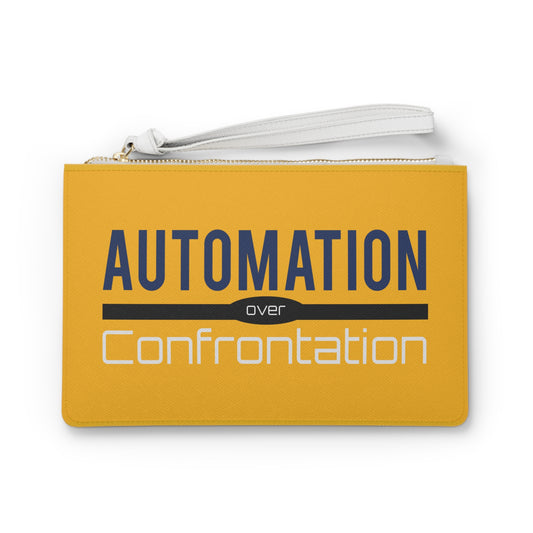 Automation Over Confrontation Clutch Bag - Stylish & Practical for Everyday Use