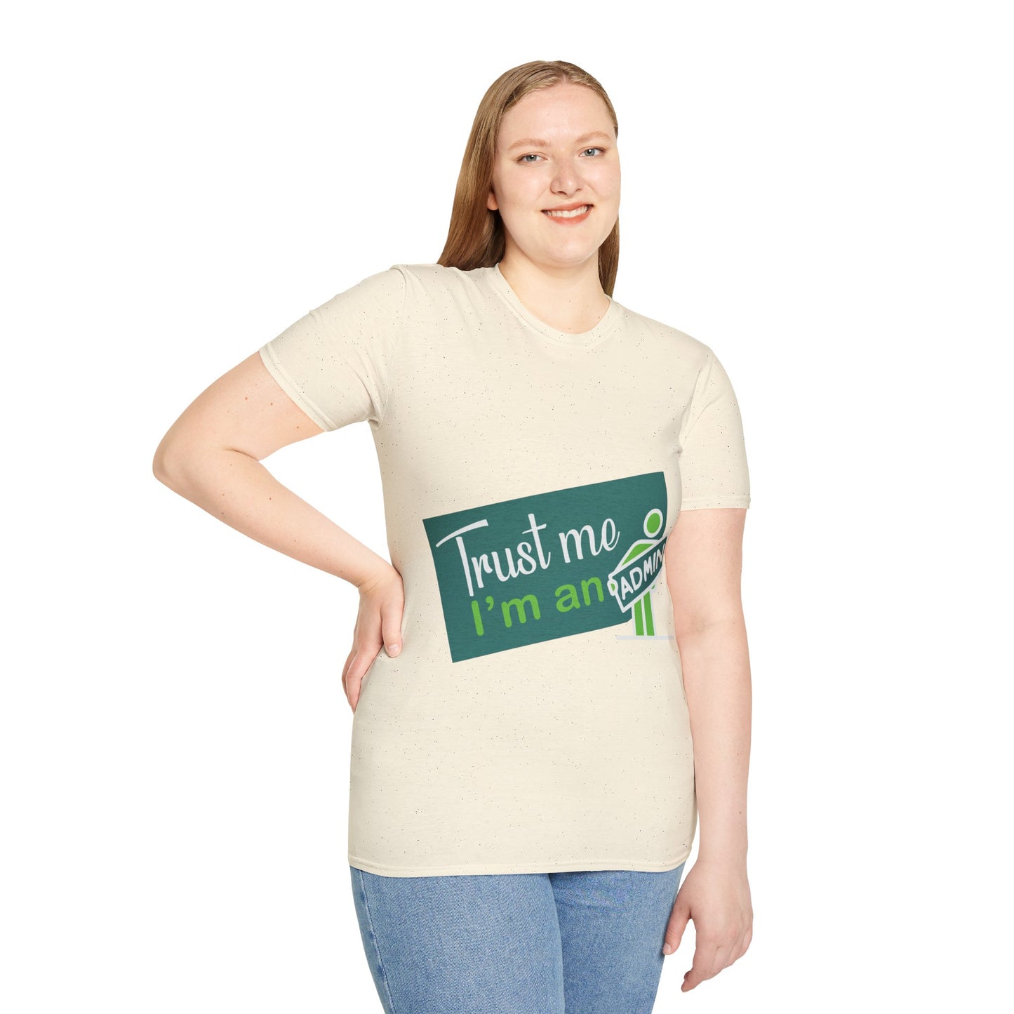 Trust Me I'm an Admin Unisex T-Shirt, Ideal for Techies, Gifts for IT Professionals, Casual Wear, Funny Office Shirt, Geek Humor Tee