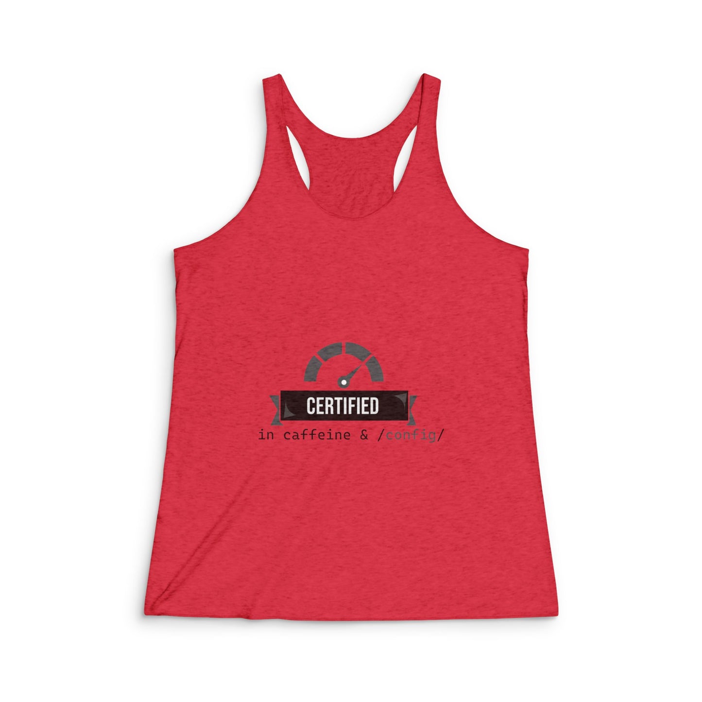 Caffeine Certified Racerback Tank, Funny Workout Top, Gift for Coffee Lovers, Soft Athletic Wear, Ideal for Gym or Casual Days