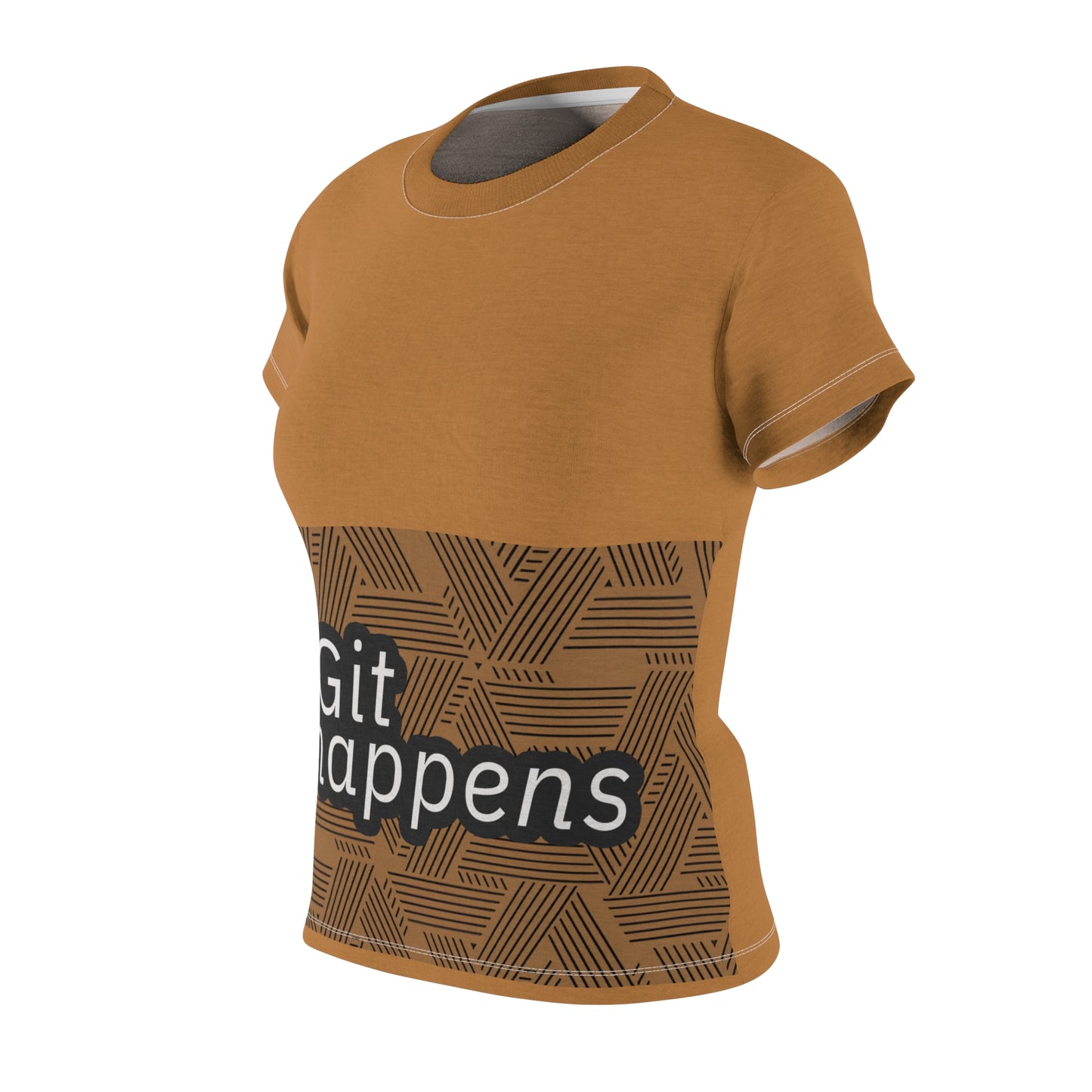 Git Happens Women's Cut & Sew Tee, Quirky Graphic Tee, Casual Wear, Inspirational Shirt, Gift for Her, Fun Fashion