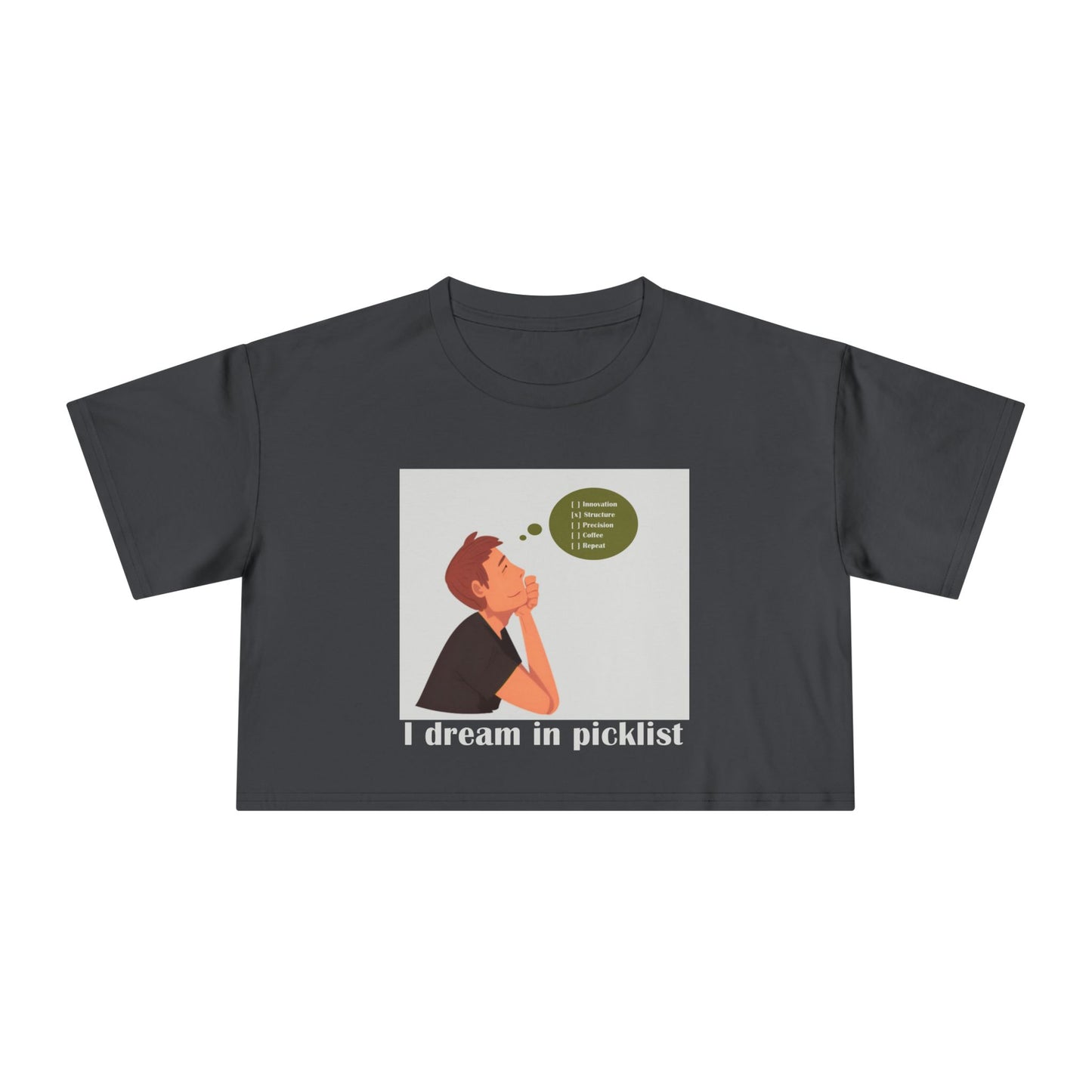 Dreamy Crop Tee for Creative Souls, Women's Fashion, Casual Summer Top, Gift for Her, Trendy Graphic Tee