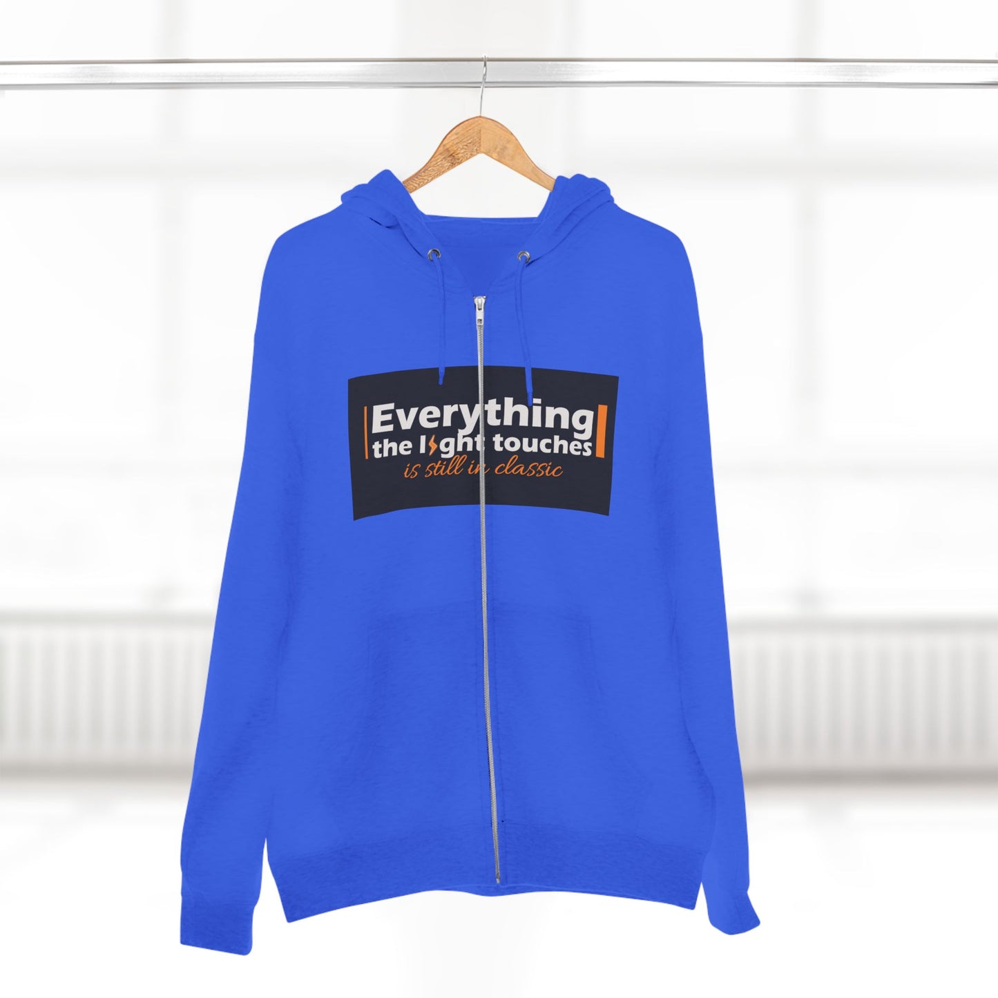 Inspirational Zip Hoodie, Cozy Sweatshirt, Stylish Layer, Unisex Casual Wear, Gift for Friends, Motivational Apparel
