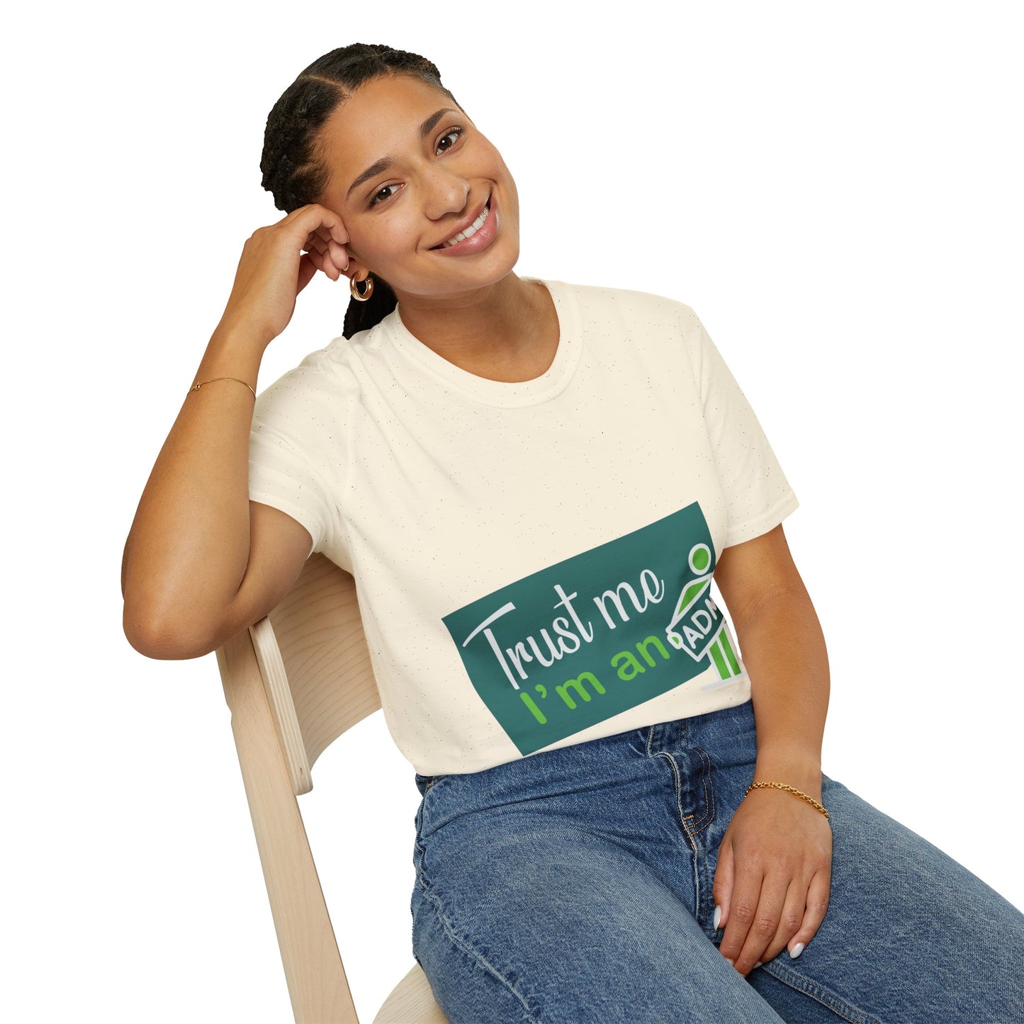Trust Me I'm an Admin Unisex T-Shirt, Ideal for Techies, Gifts for IT Professionals, Casual Wear, Funny Office Shirt, Geek Humor Tee