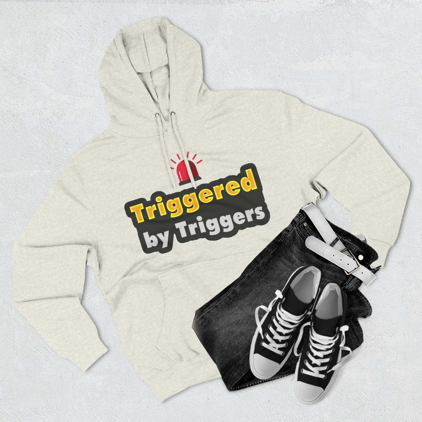 Funny Triggered Fleece Hoodie, Comfy Sweatshirt, Gift for Gamers, Casual Wear, Cozy Pullover for Friends, Humor Apparel