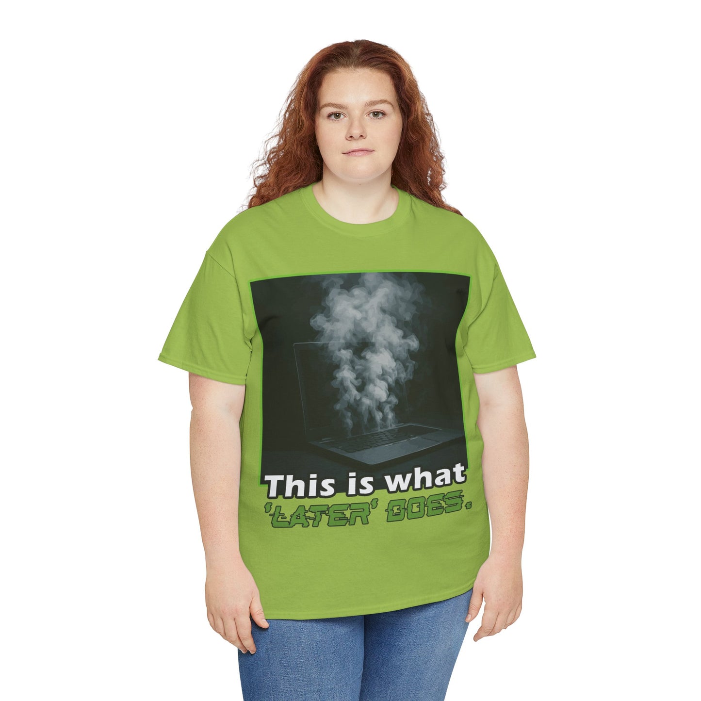 Unisex Heavy Cotton Tee - This is what 'LATER' DOSE.  Funny Shirt, Gift for Friends, Casual Wear, Statement Tee, Birthday Gift