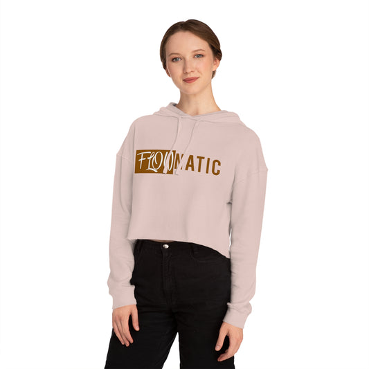 FlowNatic Women's Cropped Hooded Sweatshirt - Stylish and Trendy Activewear for Motivation