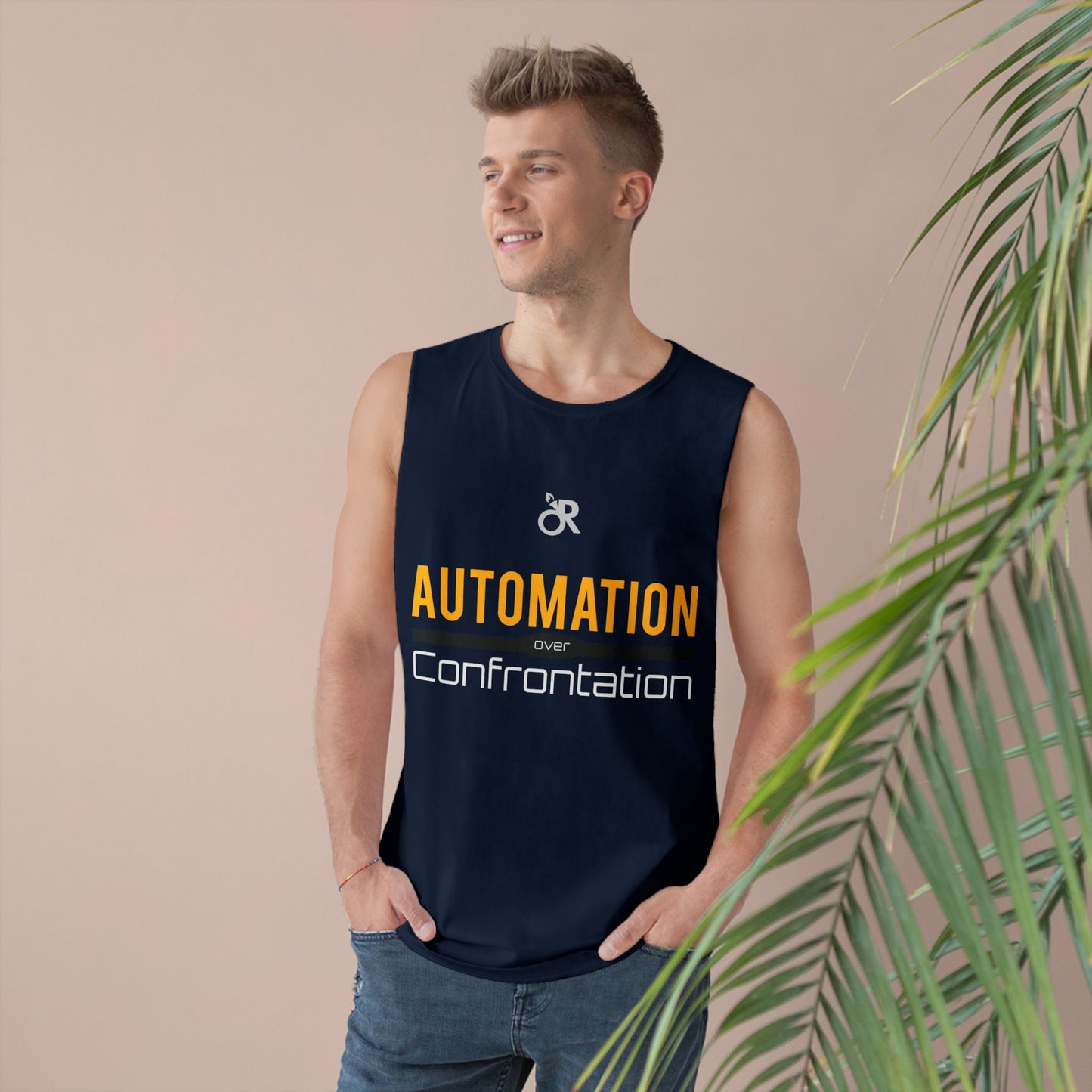 Unisex Automation Tank Top, Casual Athletic Wear, Summer Essential, Fitness Apparel, Gift for Tech Lovers, Workout Shirt