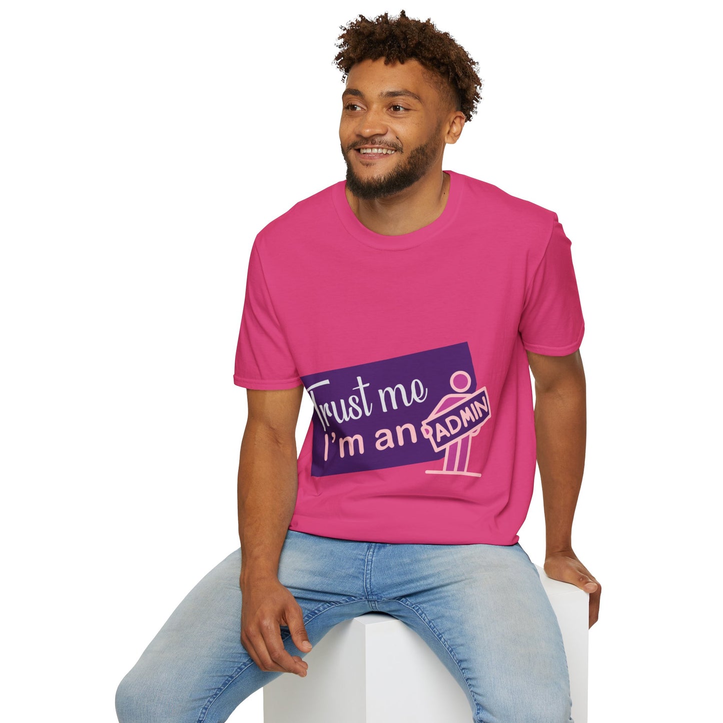 Trust Me I'm an Admin Unisex T-Shirt, Ideal for Techies, Gifts for IT Professionals, Casual Wear, Funny Office Shirt, Geek Humor Tee