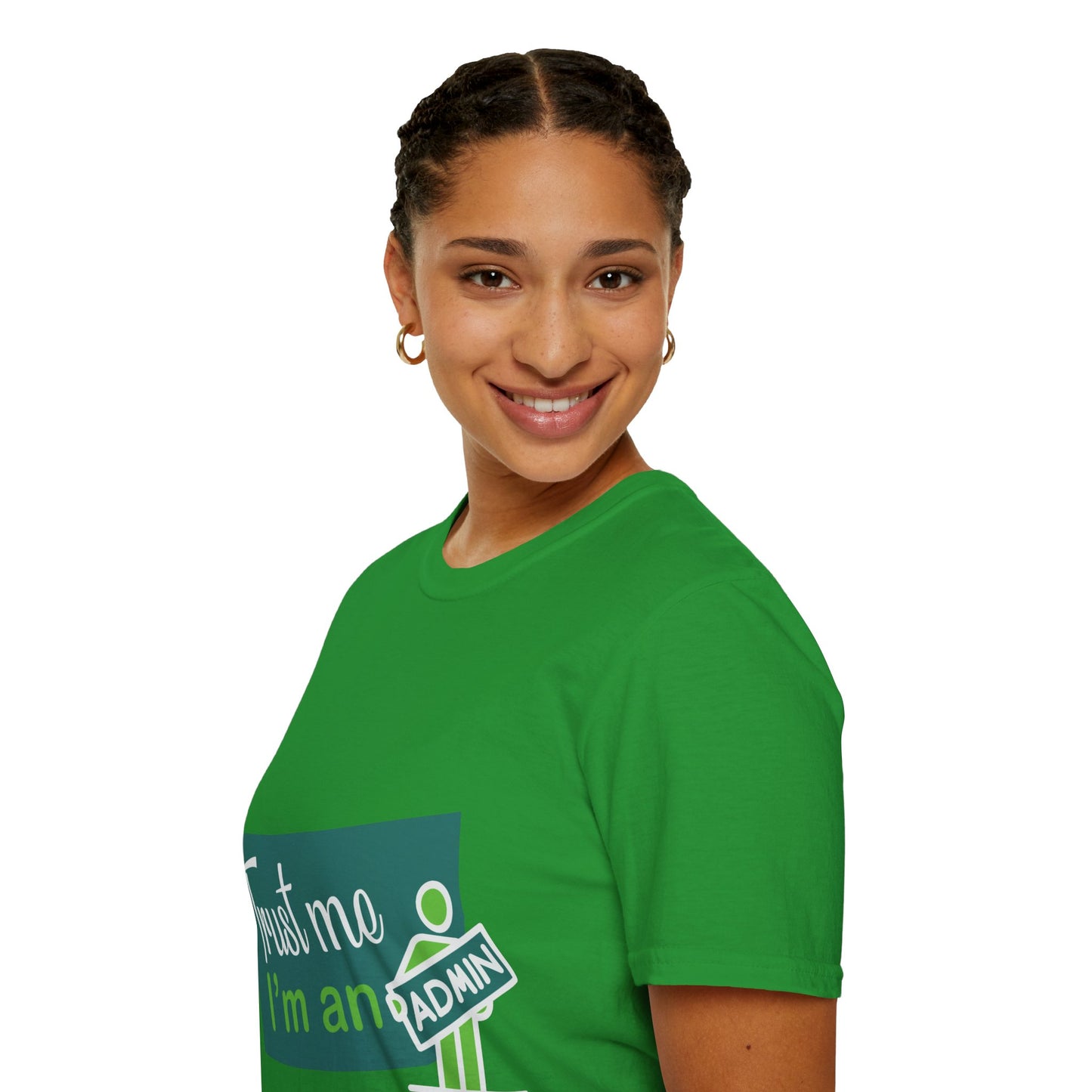 Trust Me I'm an Admin Unisex T-Shirt, Ideal for Techies, Gifts for IT Professionals, Casual Wear, Funny Office Shirt, Geek Humor Tee