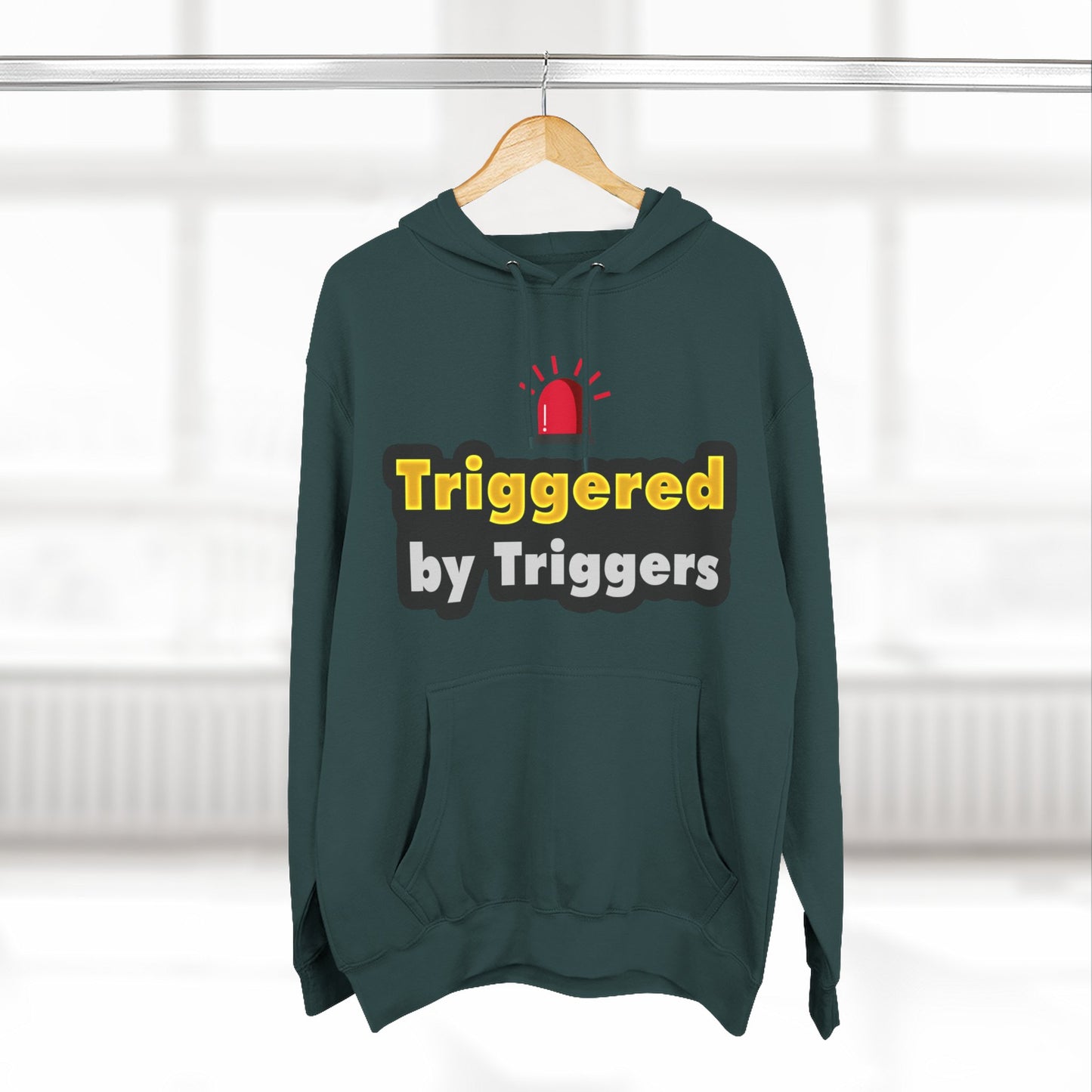 Funny Triggered Fleece Hoodie, Comfy Sweatshirt, Gift for Gamers, Casual Wear, Cozy Pullover for Friends, Humor Apparel