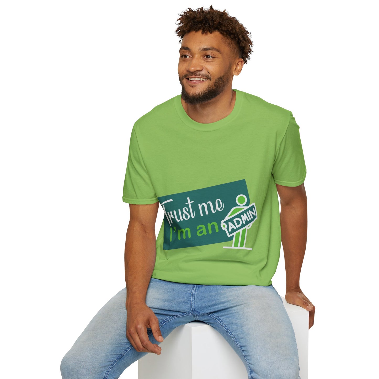 Trust Me I'm an Admin Unisex T-Shirt, Ideal for Techies, Gifts for IT Professionals, Casual Wear, Funny Office Shirt, Geek Humor Tee