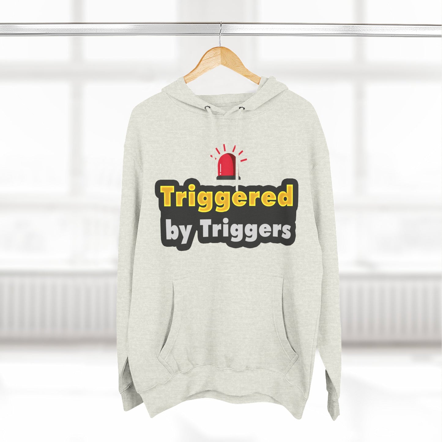 Funny Triggered Fleece Hoodie, Comfy Sweatshirt, Gift for Gamers, Casual Wear, Cozy Pullover for Friends, Humor Apparel
