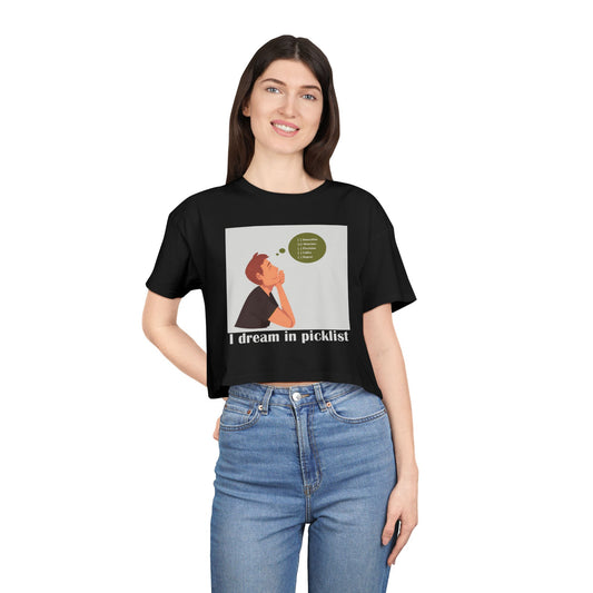 Dreamy Crop Tee for Creative Souls, Women's Fashion, Casual Summer Top, Gift for Her, Trendy Graphic Tee