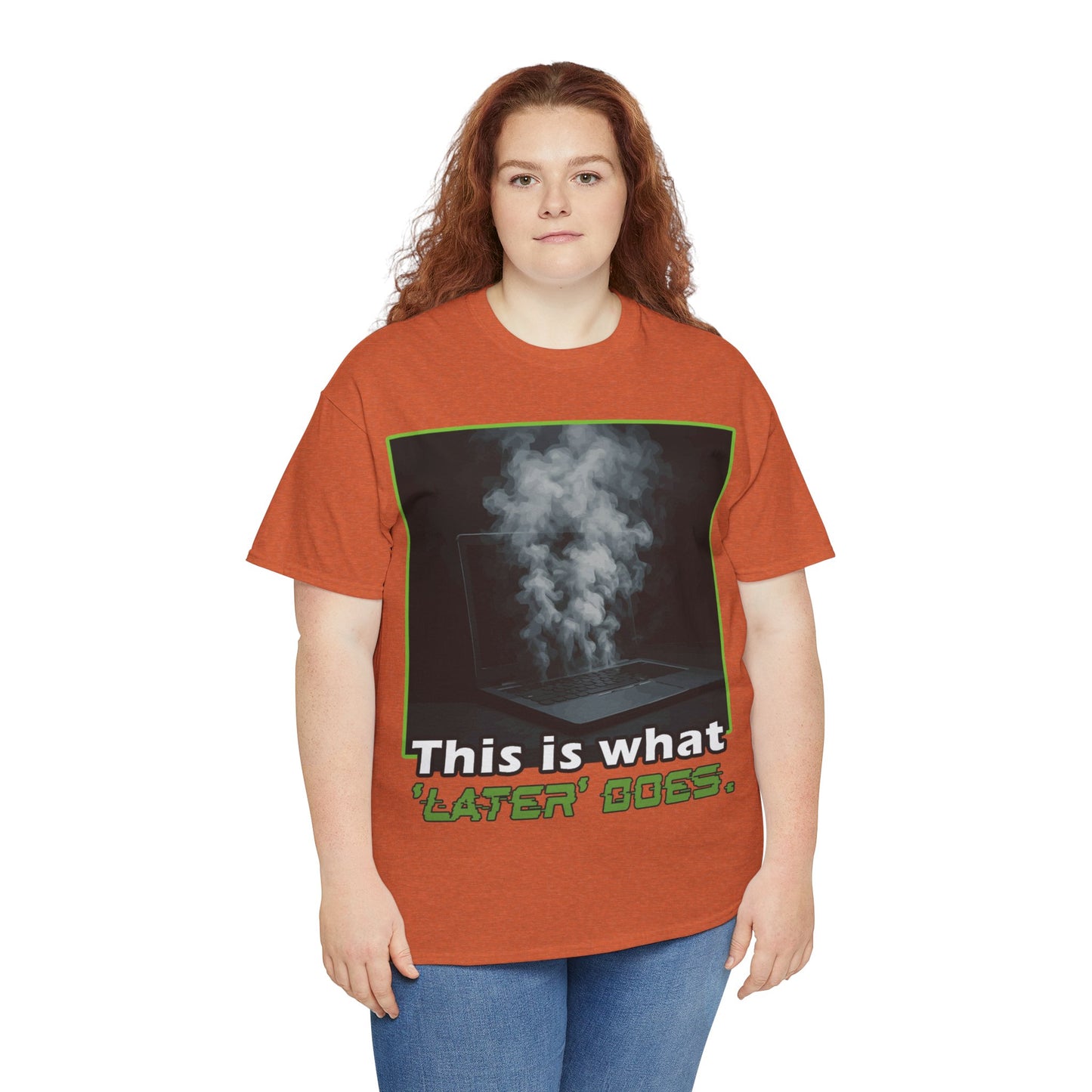Unisex Heavy Cotton Tee - This is what 'LATER' DOSE.  Funny Shirt, Gift for Friends, Casual Wear, Statement Tee, Birthday Gift