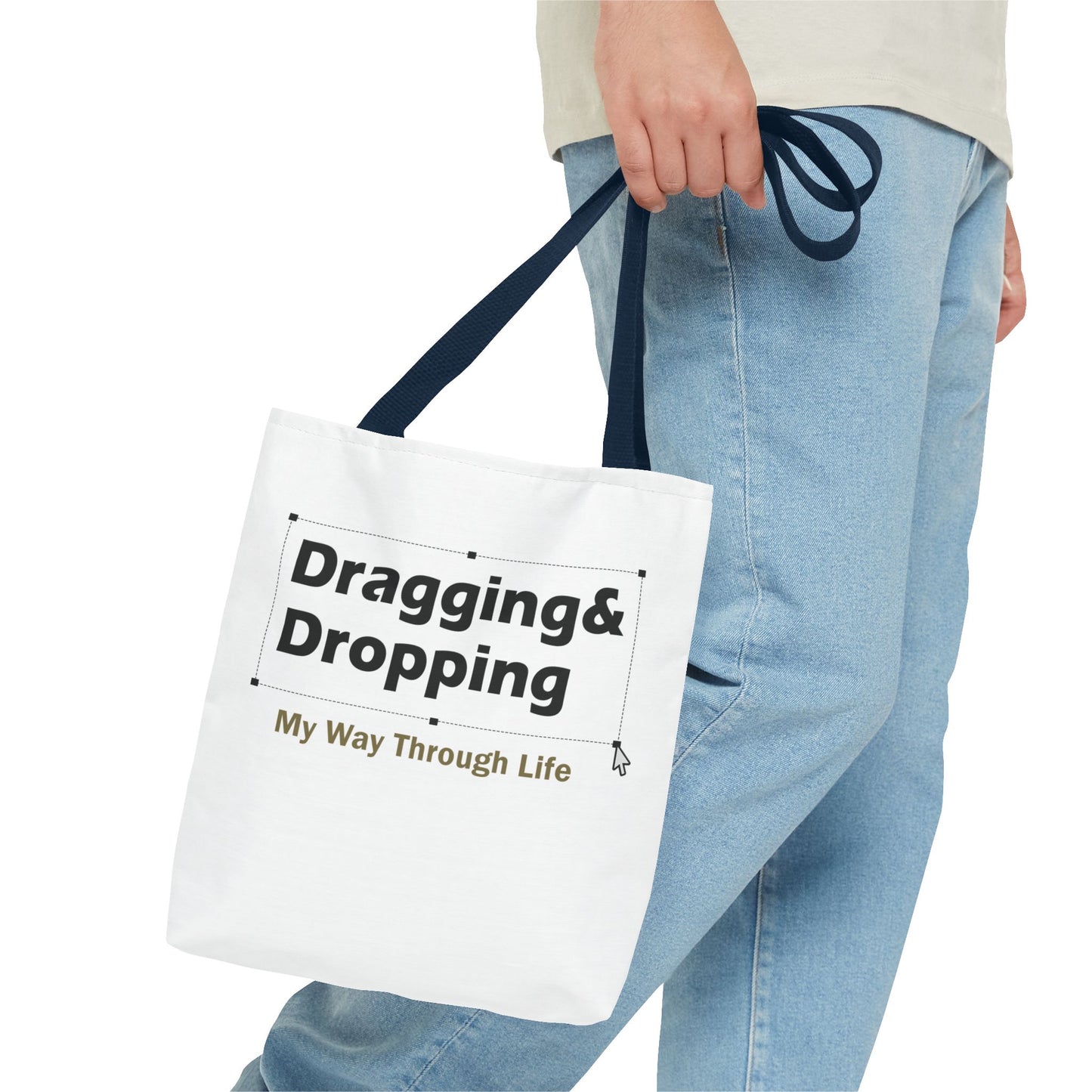 Sassy Dragging & Dropping Tote Bag - Fun Everyday Carry for Tech Lovers