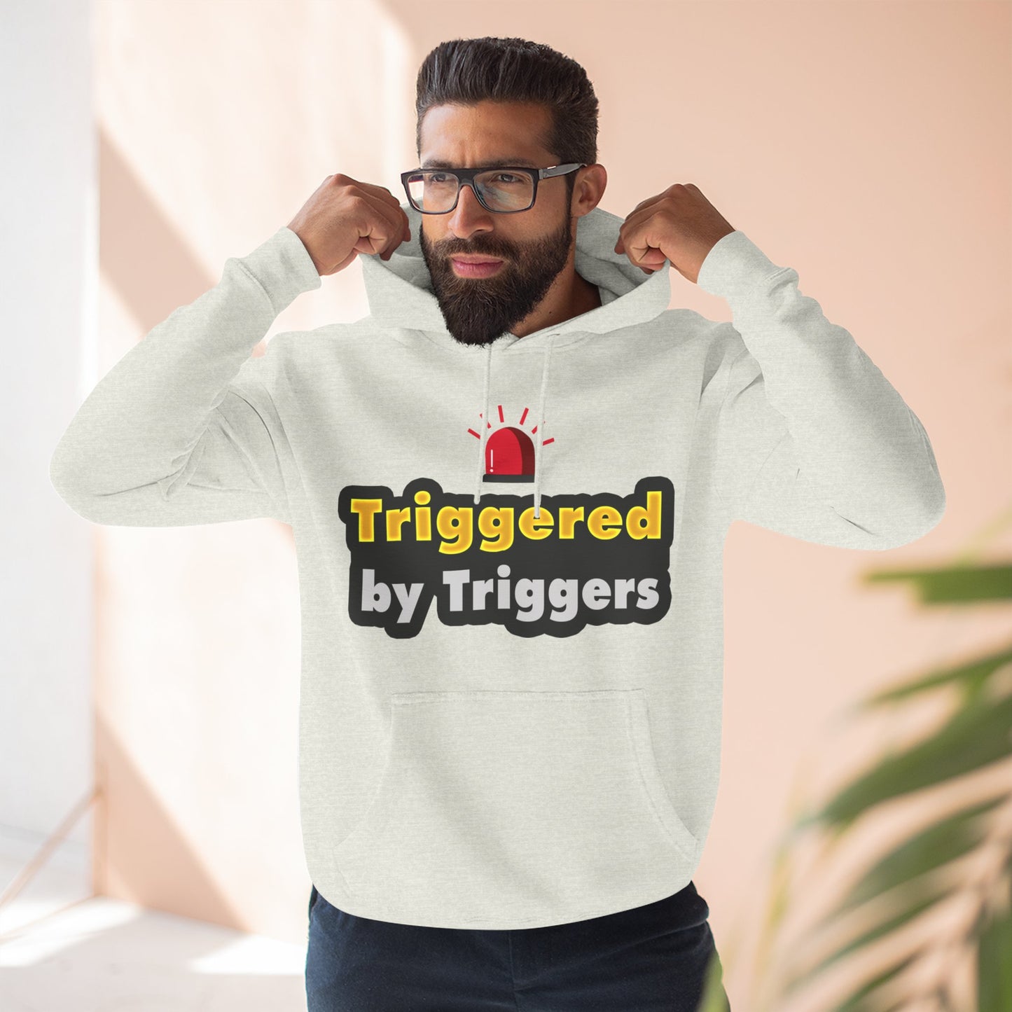 Funny Triggered Fleece Hoodie, Comfy Sweatshirt, Gift for Gamers, Casual Wear, Cozy Pullover for Friends, Humor Apparel