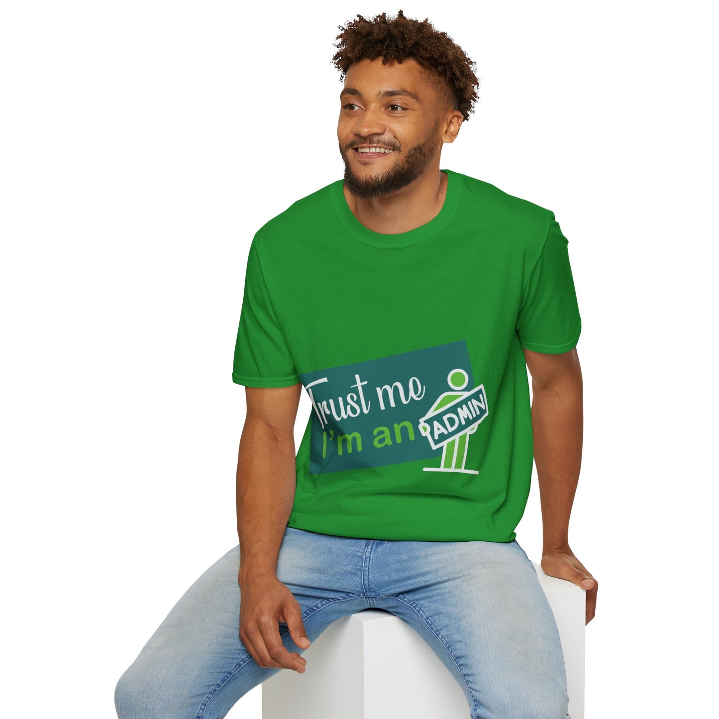 Trust Me I'm an Admin Unisex T-Shirt, Ideal for Techies, Gifts for IT Professionals, Casual Wear, Funny Office Shirt, Geek Humor Tee