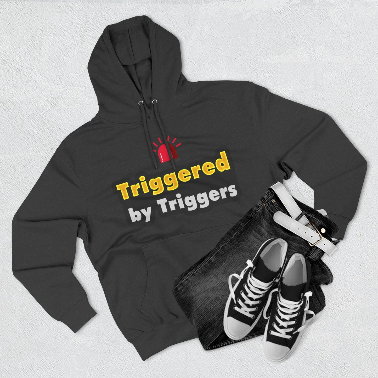Funny Triggered Fleece Hoodie, Comfy Sweatshirt, Gift for Gamers, Casual Wear, Cozy Pullover for Friends, Humor Apparel