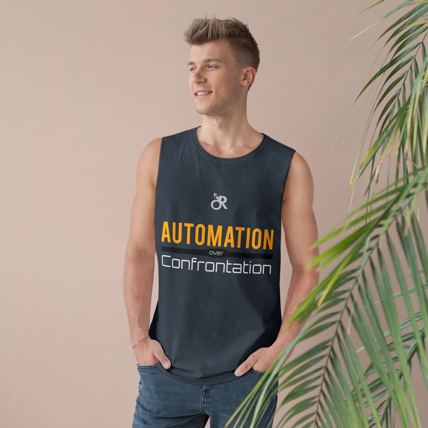 Unisex Automation Tank Top, Casual Athletic Wear, Summer Essential, Fitness Apparel, Gift for Tech Lovers, Workout Shirt