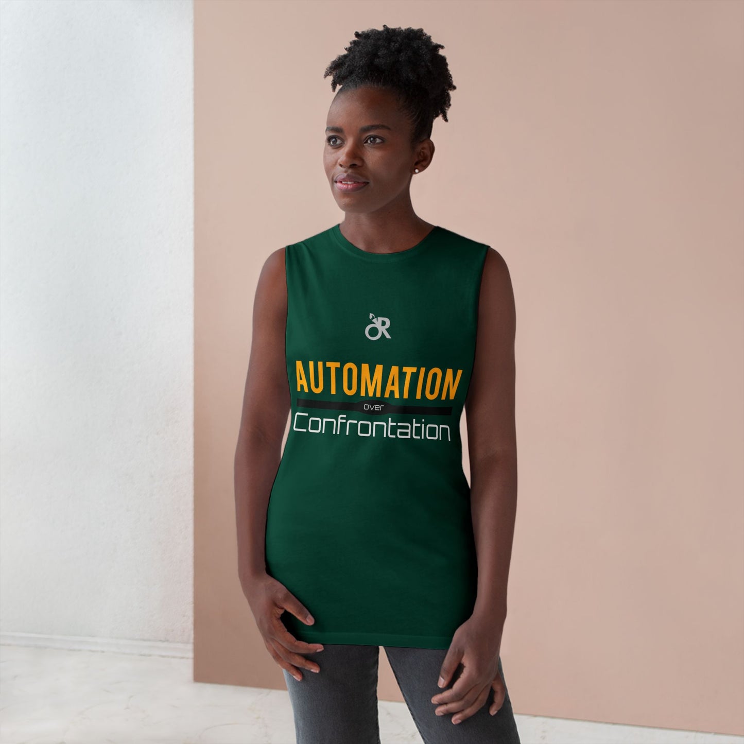Unisex Automation Tank Top, Casual Athletic Wear, Summer Essential, Fitness Apparel, Gift for Tech Lovers, Workout Shirt