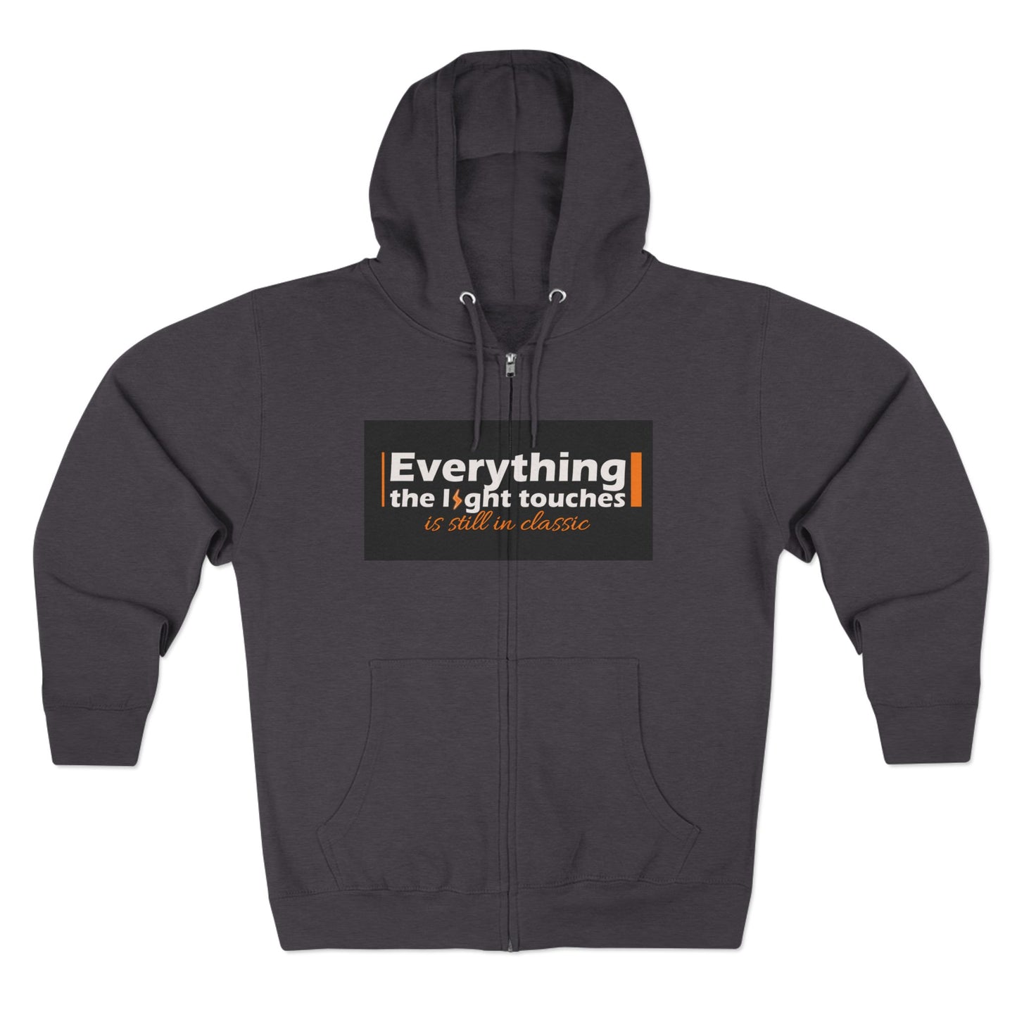 Inspirational Zip Hoodie, Cozy Sweatshirt, Stylish Layer, Unisex Casual Wear, Gift for Friends, Motivational Apparel