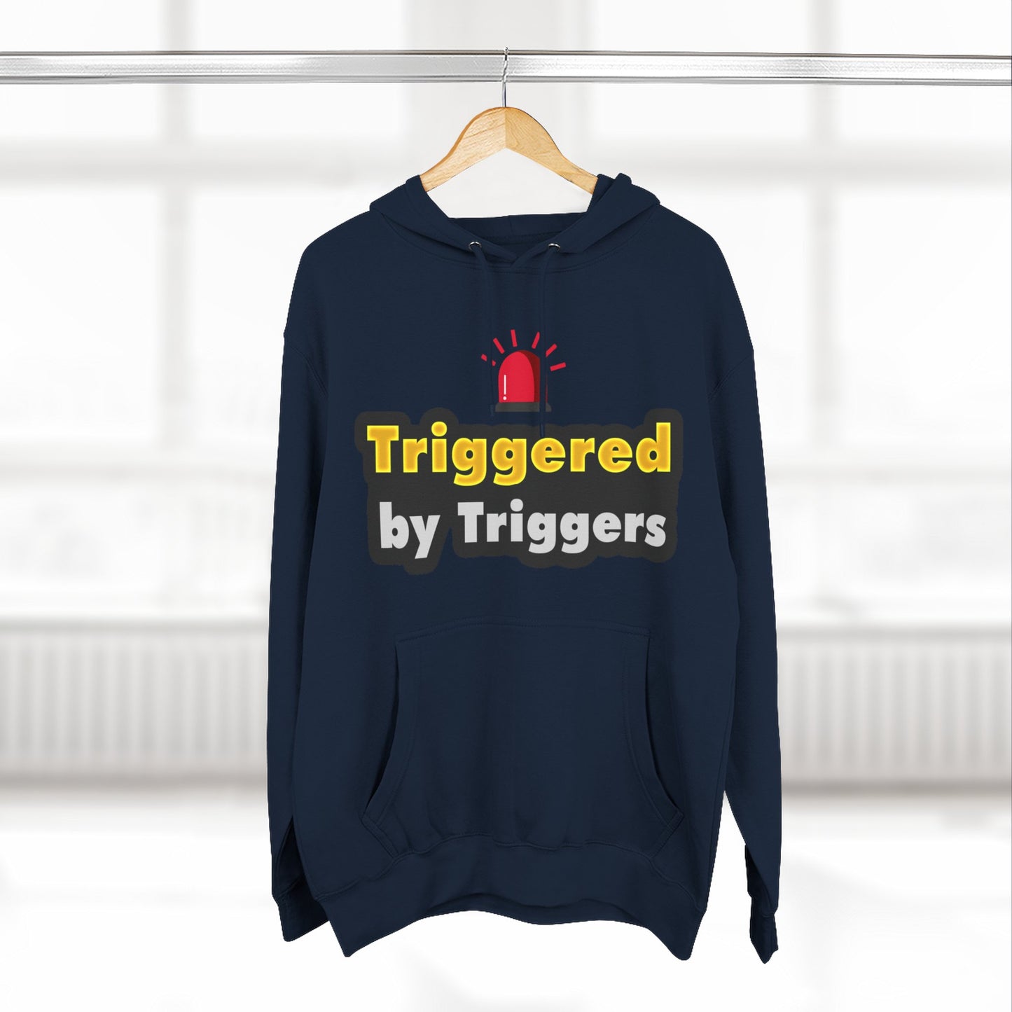 Funny Triggered Fleece Hoodie, Comfy Sweatshirt, Gift for Gamers, Casual Wear, Cozy Pullover for Friends, Humor Apparel