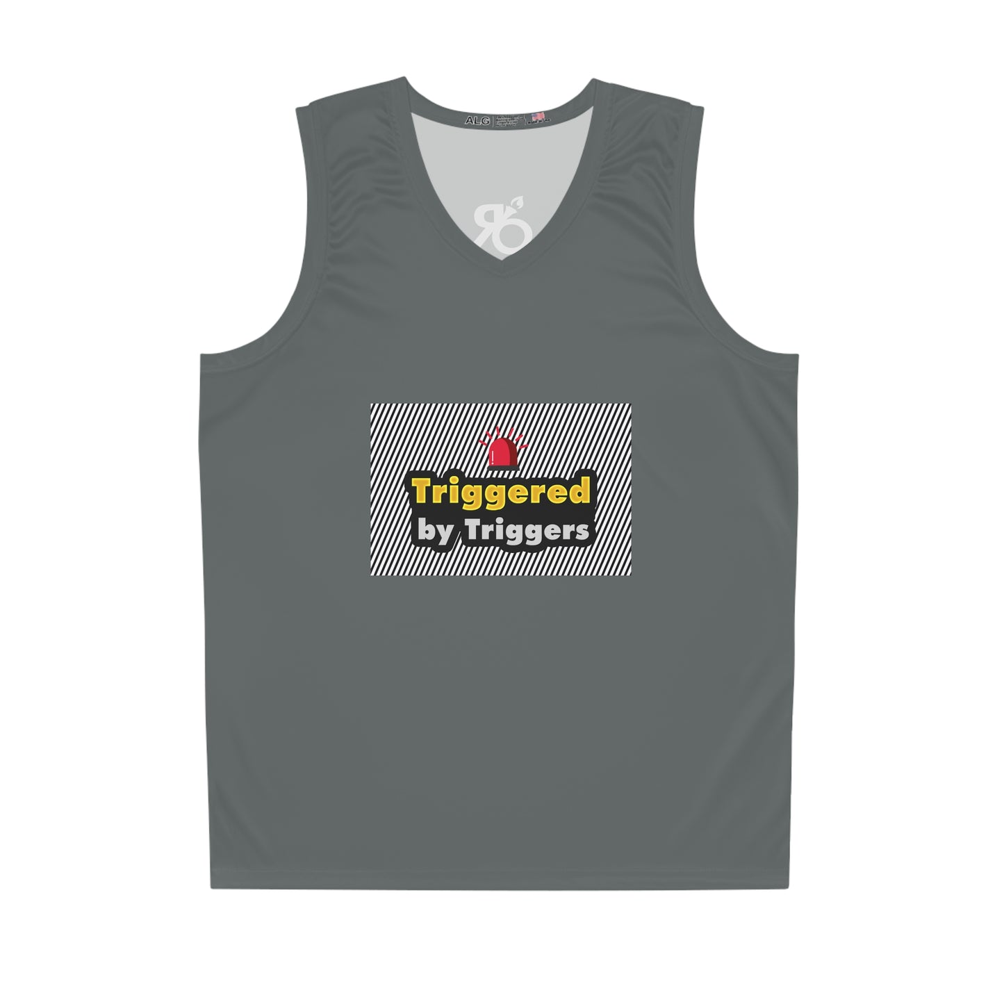 Sporty Basketball Jersey - Triggered by Triggers, Gift for Athletes, Sportswear, Activewear, Unique Team Jersey, Casual Summer Wear