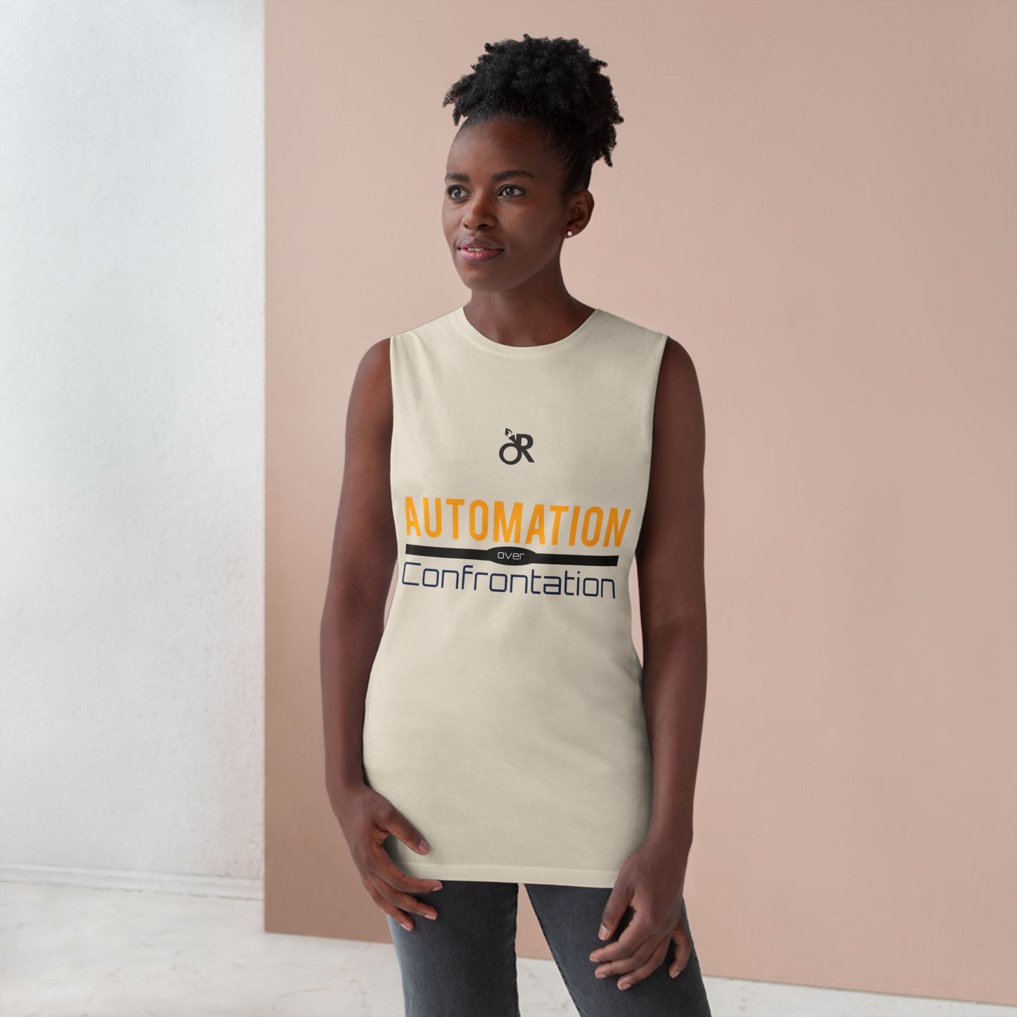 Unisex Automation Tank Top, Casual Athletic Wear, Summer Essential, Fitness Apparel, Gift for Tech Lovers, Workout Shirt