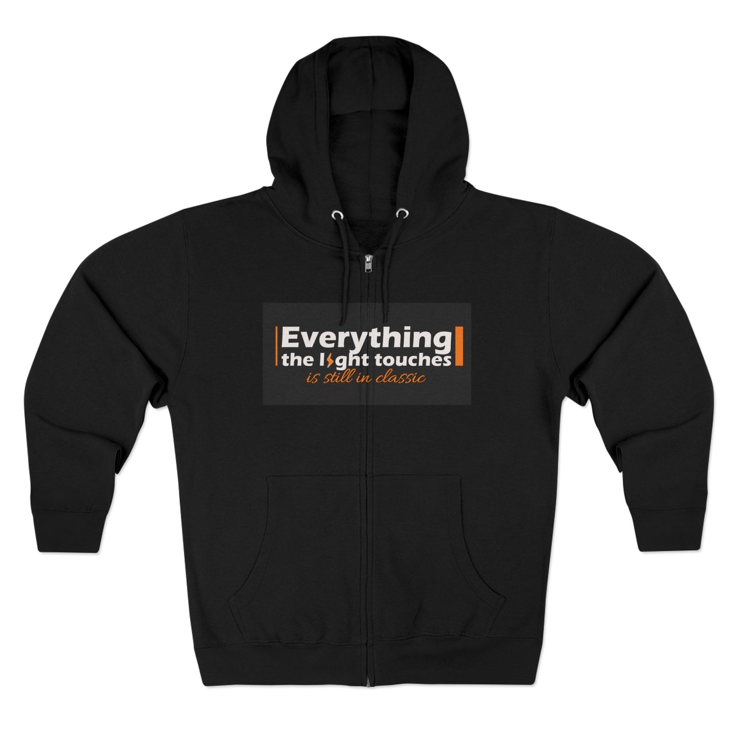 Inspirational Zip Hoodie, Cozy Sweatshirt, Stylish Layer, Unisex Casual Wear, Gift for Friends, Motivational Apparel