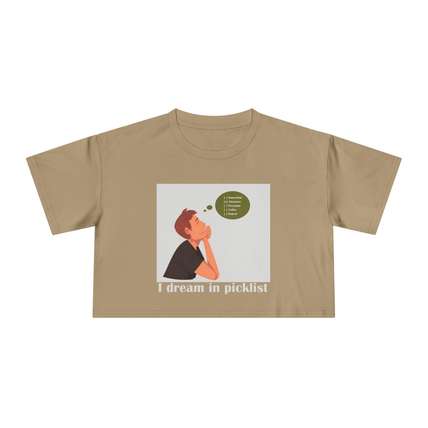 Dreamy Crop Tee for Creative Souls, Women's Fashion, Casual Summer Top, Gift for Her, Trendy Graphic Tee