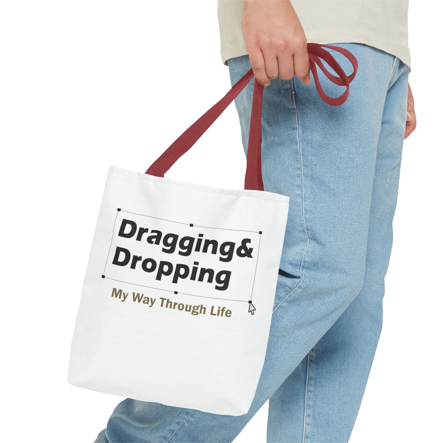 Sassy Dragging & Dropping Tote Bag - Fun Everyday Carry for Tech Lovers