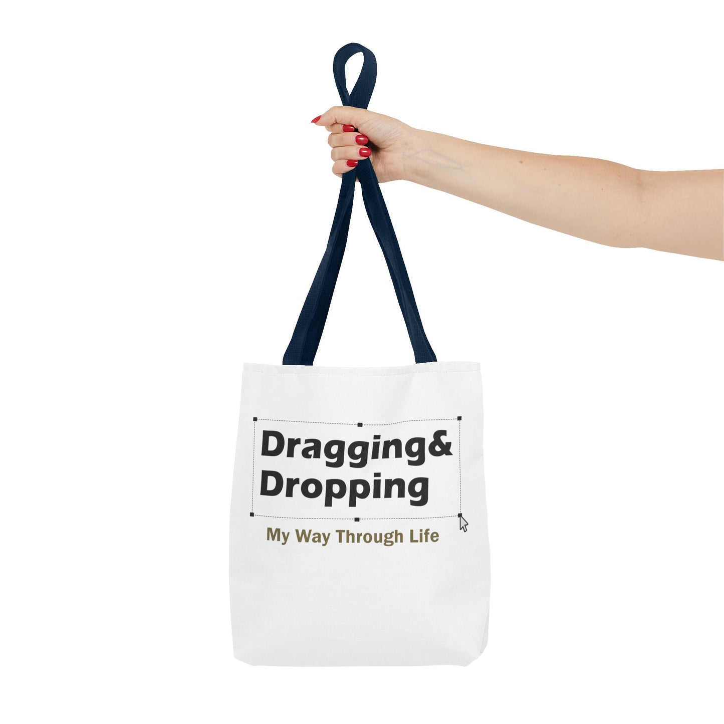 Sassy Dragging & Dropping Tote Bag - Fun Everyday Carry for Tech Lovers