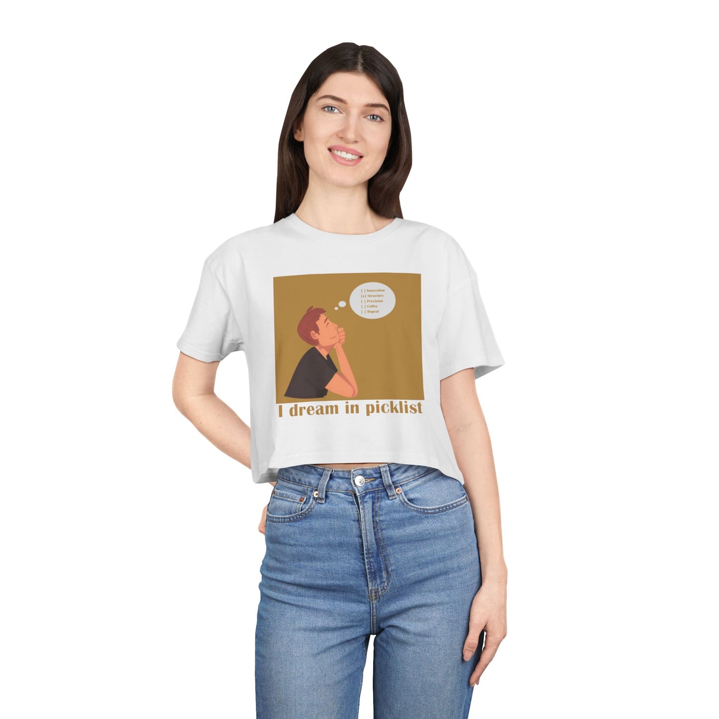 Dreamy Crop Tee for Creative Souls, Women's Fashion, Casual Summer Top, Gift for Her, Trendy Graphic Tee