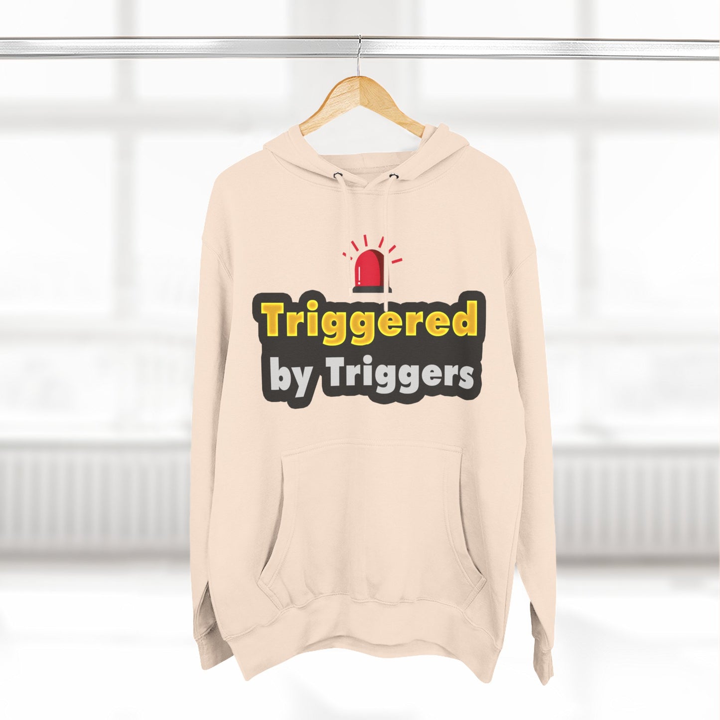 Funny Triggered Fleece Hoodie, Comfy Sweatshirt, Gift for Gamers, Casual Wear, Cozy Pullover for Friends, Humor Apparel