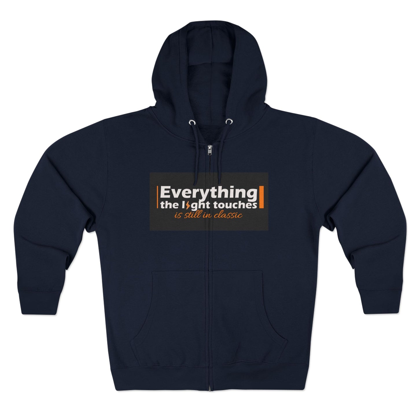 Inspirational Zip Hoodie, Cozy Sweatshirt, Stylish Layer, Unisex Casual Wear, Gift for Friends, Motivational Apparel