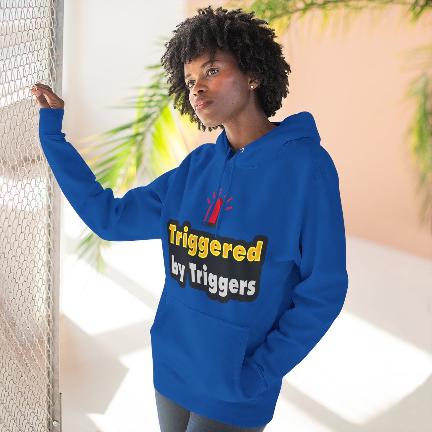 Funny Triggered Fleece Hoodie, Comfy Sweatshirt, Gift for Gamers, Casual Wear, Cozy Pullover for Friends, Humor Apparel