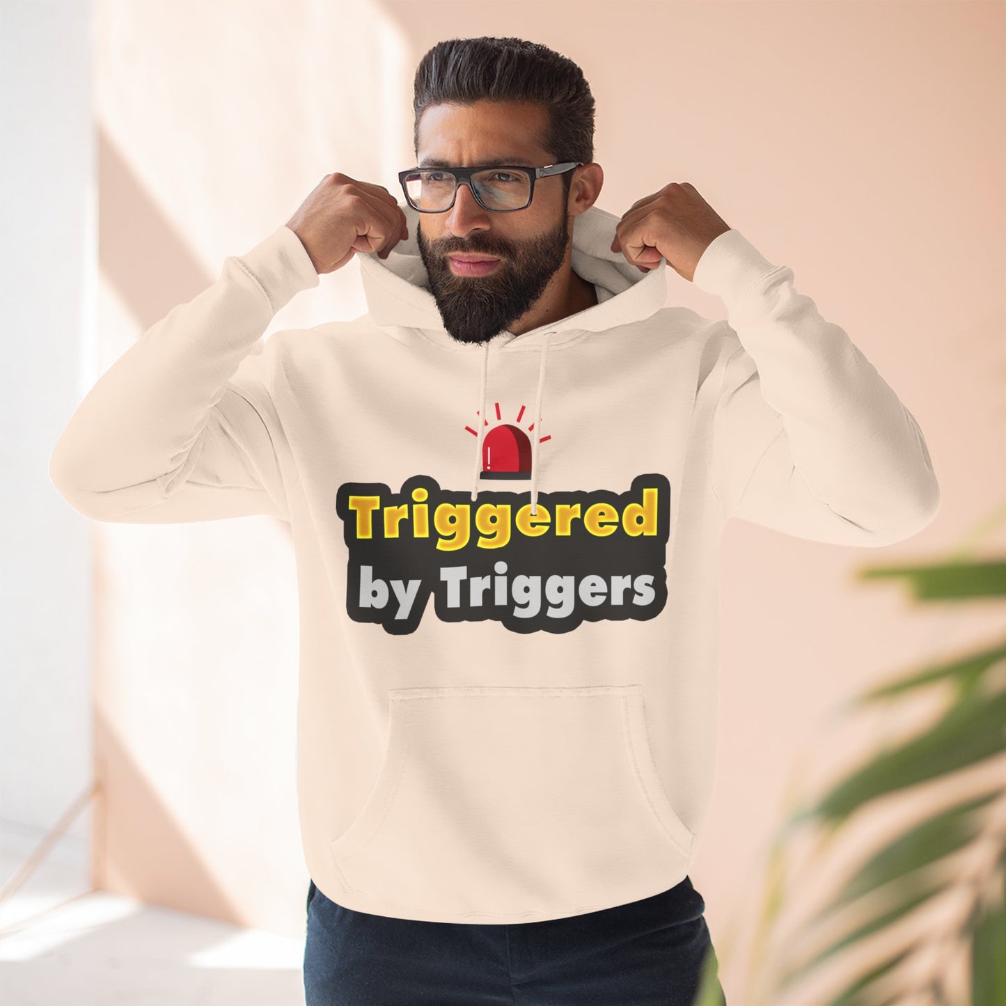 Funny Triggered Fleece Hoodie, Comfy Sweatshirt, Gift for Gamers, Casual Wear, Cozy Pullover for Friends, Humor Apparel