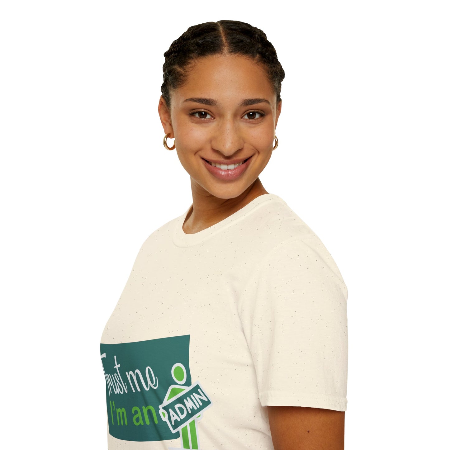 Trust Me I'm an Admin Unisex T-Shirt, Ideal for Techies, Gifts for IT Professionals, Casual Wear, Funny Office Shirt, Geek Humor Tee