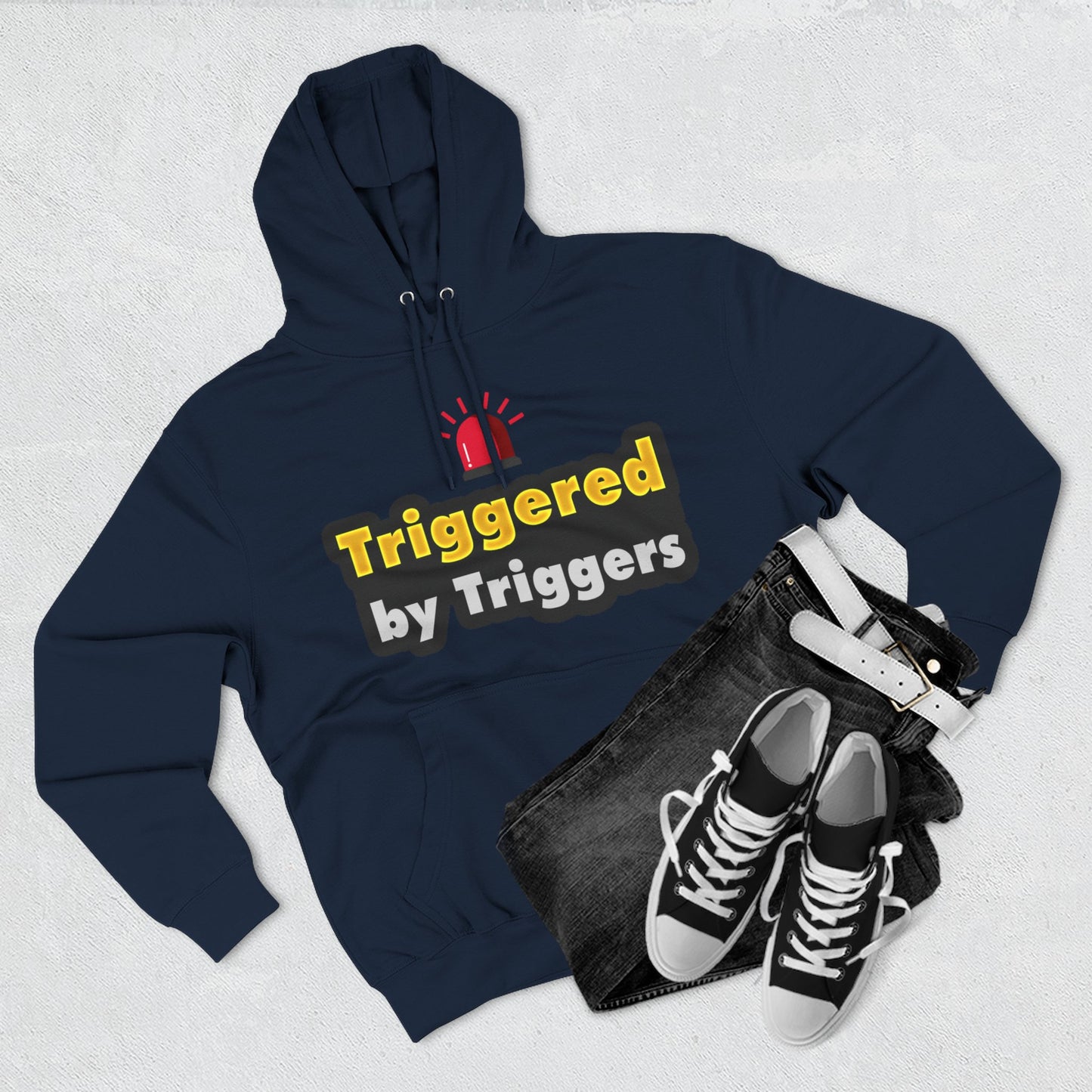 Funny Triggered Fleece Hoodie, Comfy Sweatshirt, Gift for Gamers, Casual Wear, Cozy Pullover for Friends, Humor Apparel