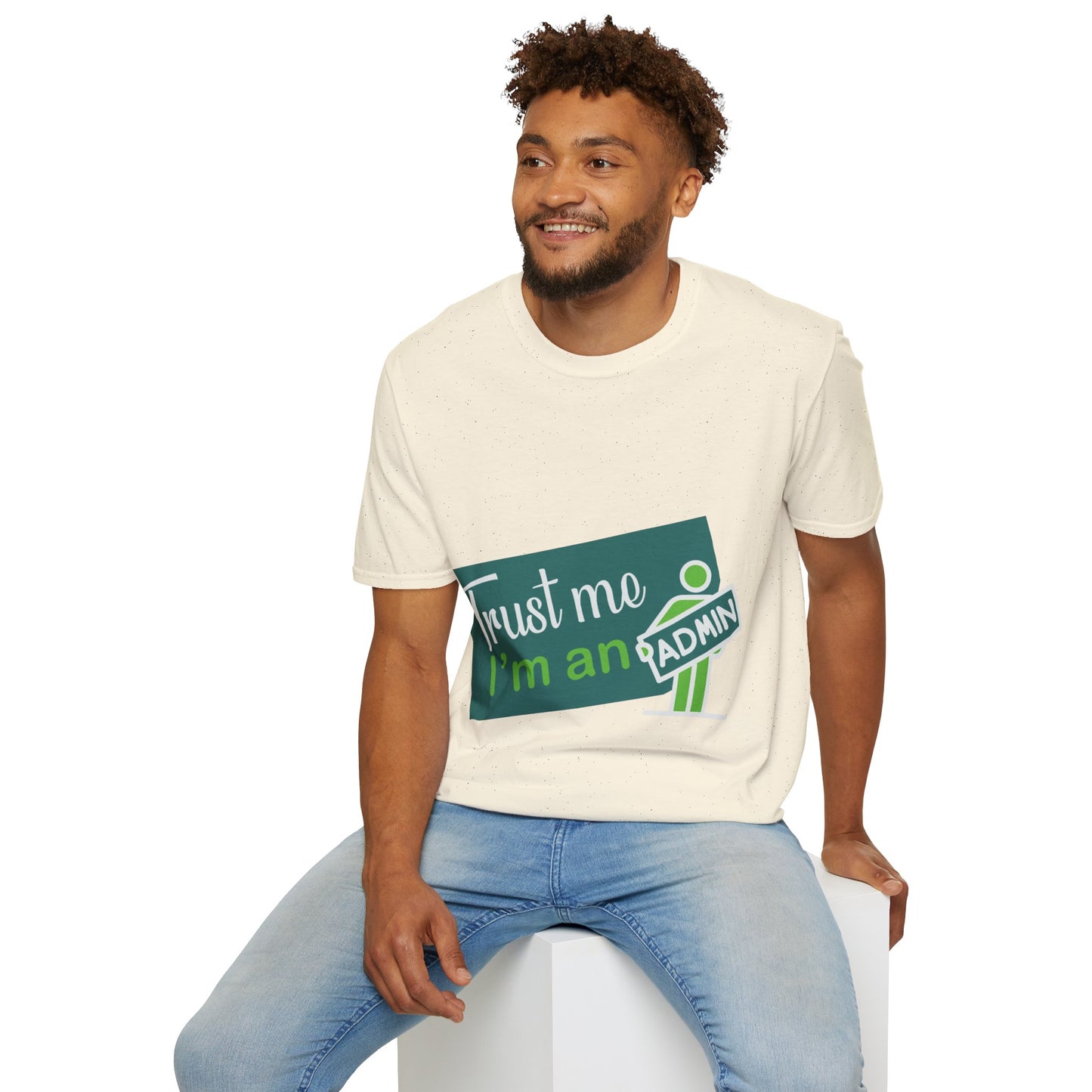 Trust Me I'm an Admin Unisex T-Shirt, Ideal for Techies, Gifts for IT Professionals, Casual Wear, Funny Office Shirt, Geek Humor Tee