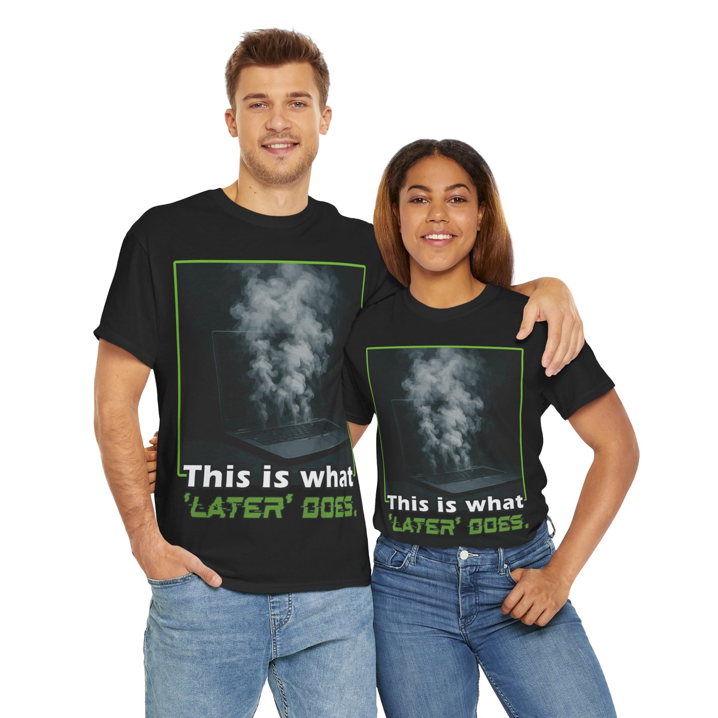 Unisex Heavy Cotton Tee - This is what 'LATER' DOSE.  Funny Shirt, Gift for Friends, Casual Wear, Statement Tee, Birthday Gift
