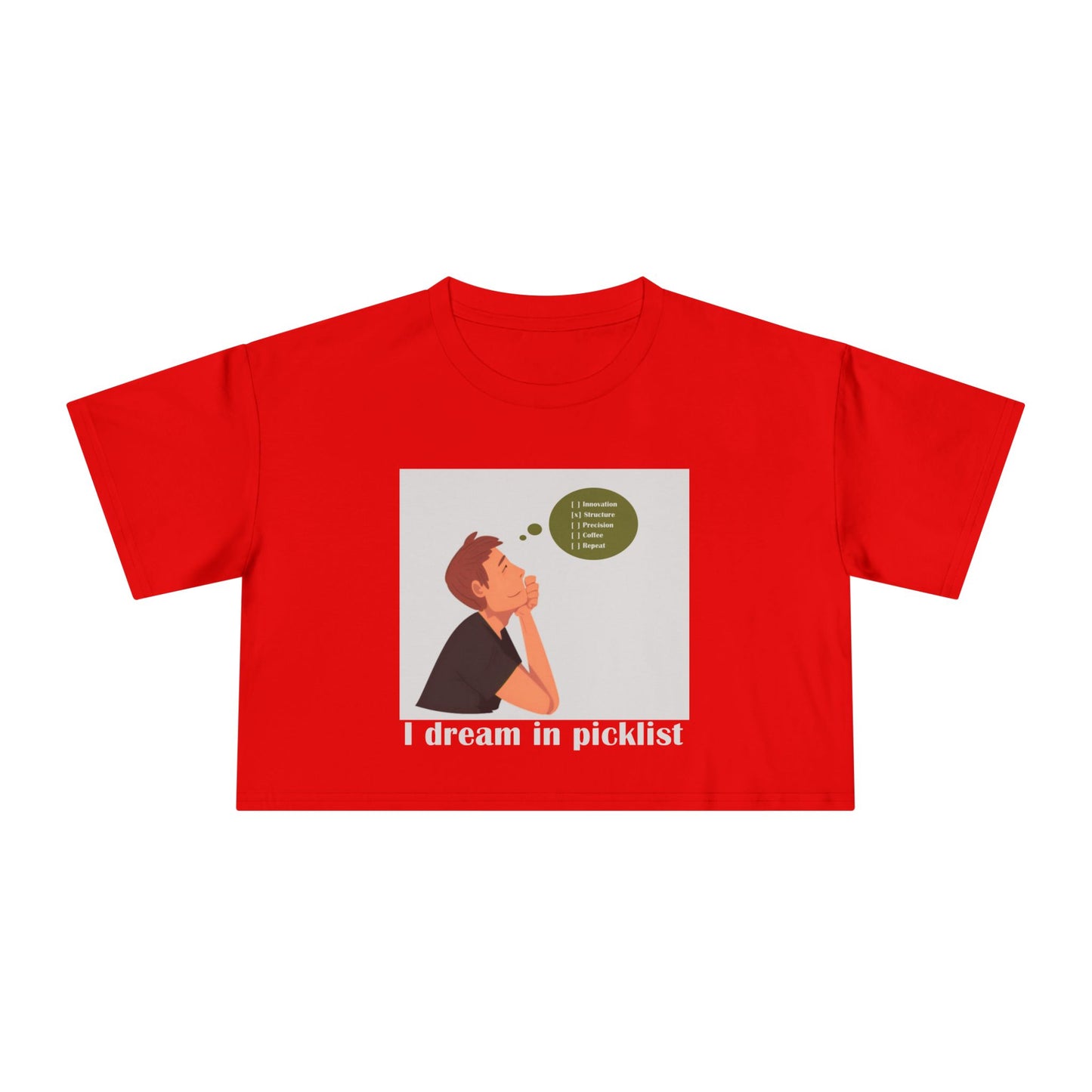 Dreamy Crop Tee for Creative Souls, Women's Fashion, Casual Summer Top, Gift for Her, Trendy Graphic Tee