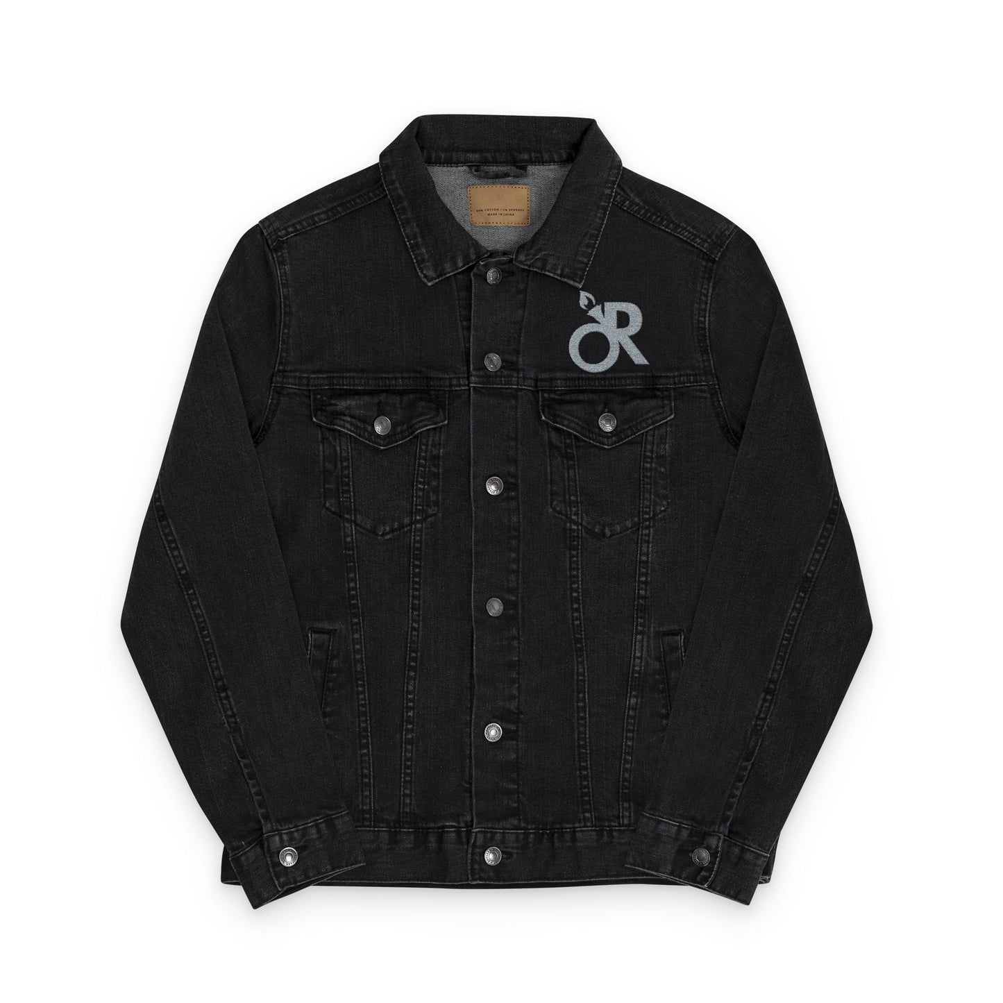 Stylish Embroidered Unisex Denim Jacket, Casual Outerwear, Trendy Fashion, Year-Round Wear, Gift for Him or Her