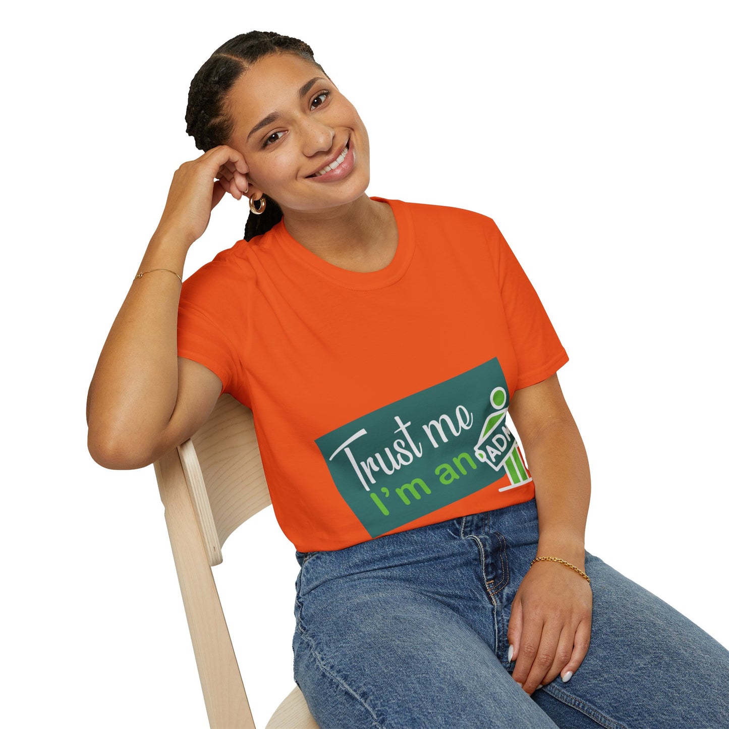 Trust Me I'm an Admin Unisex T-Shirt, Ideal for Techies, Gifts for IT Professionals, Casual Wear, Funny Office Shirt, Geek Humor Tee