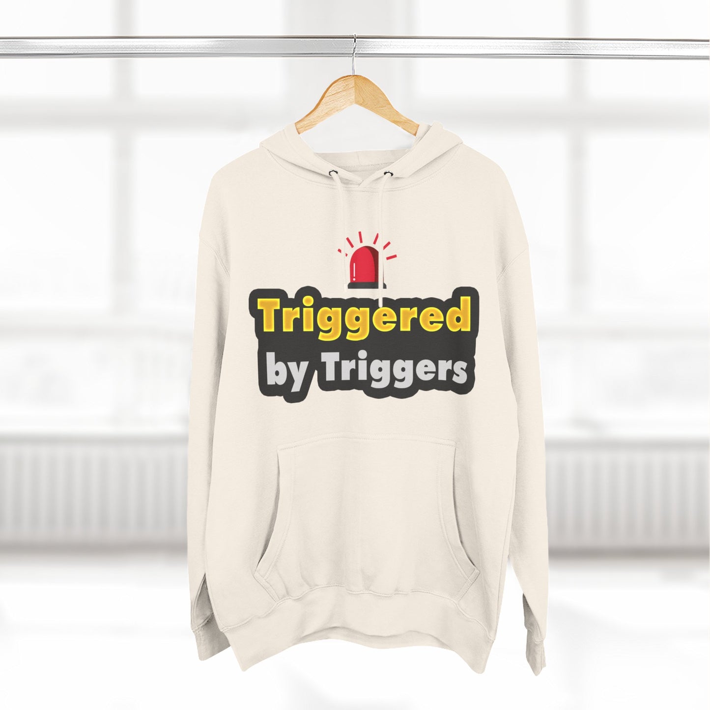 Funny Triggered Fleece Hoodie, Comfy Sweatshirt, Gift for Gamers, Casual Wear, Cozy Pullover for Friends, Humor Apparel