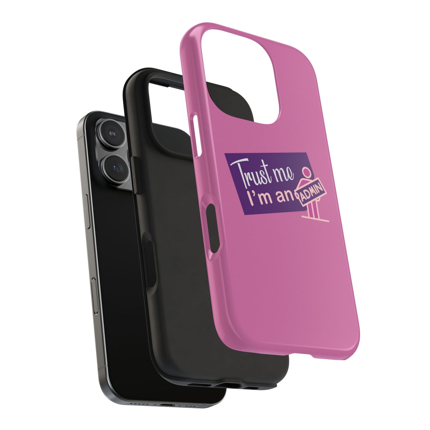 Trust Me I'm an Admin Phone Case, Tough Cases for Admins, Cute Phone Protection, Gifts for Tech Lovers, Pink Phone Cases, Ideal for [...]