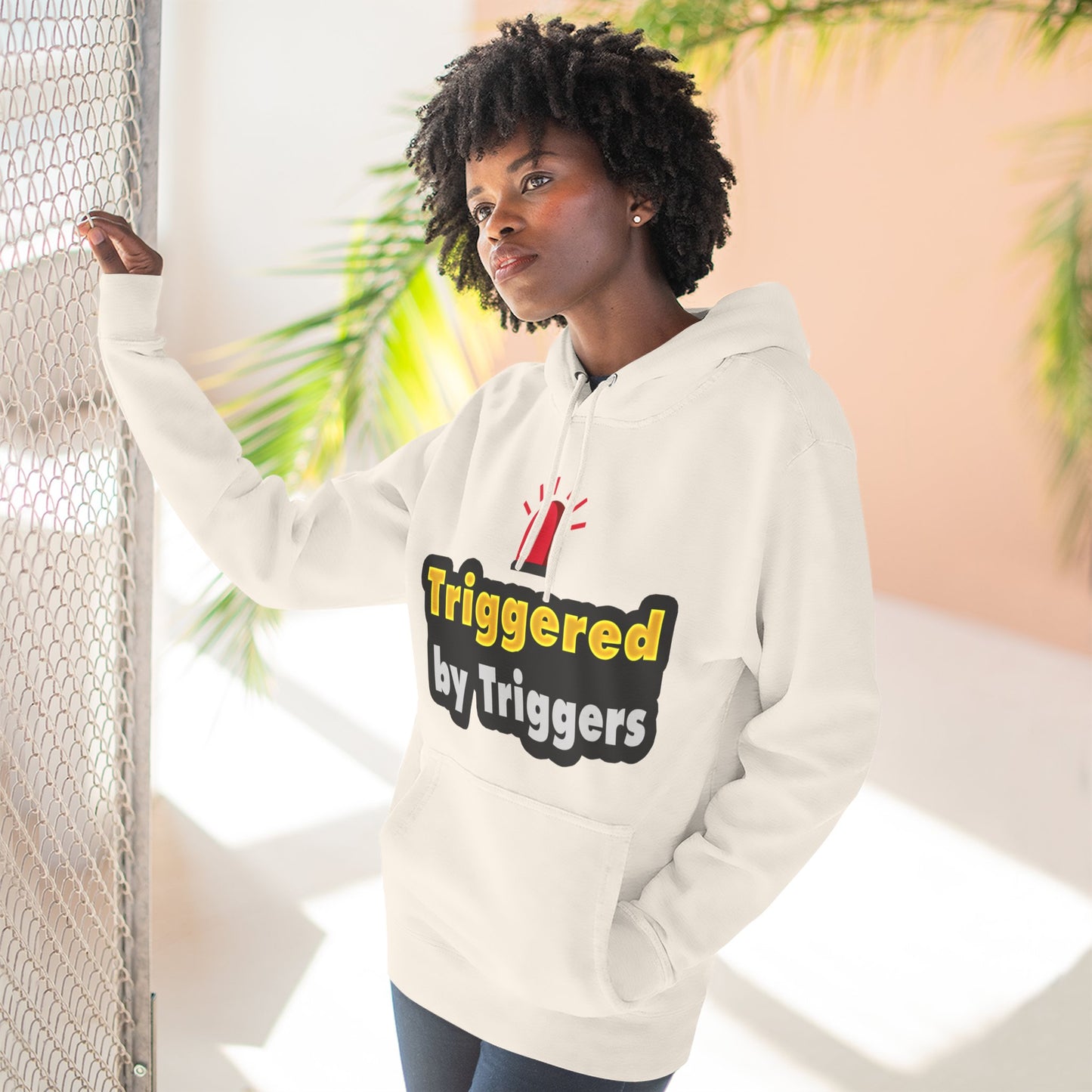 Funny Triggered Fleece Hoodie, Comfy Sweatshirt, Gift for Gamers, Casual Wear, Cozy Pullover for Friends, Humor Apparel