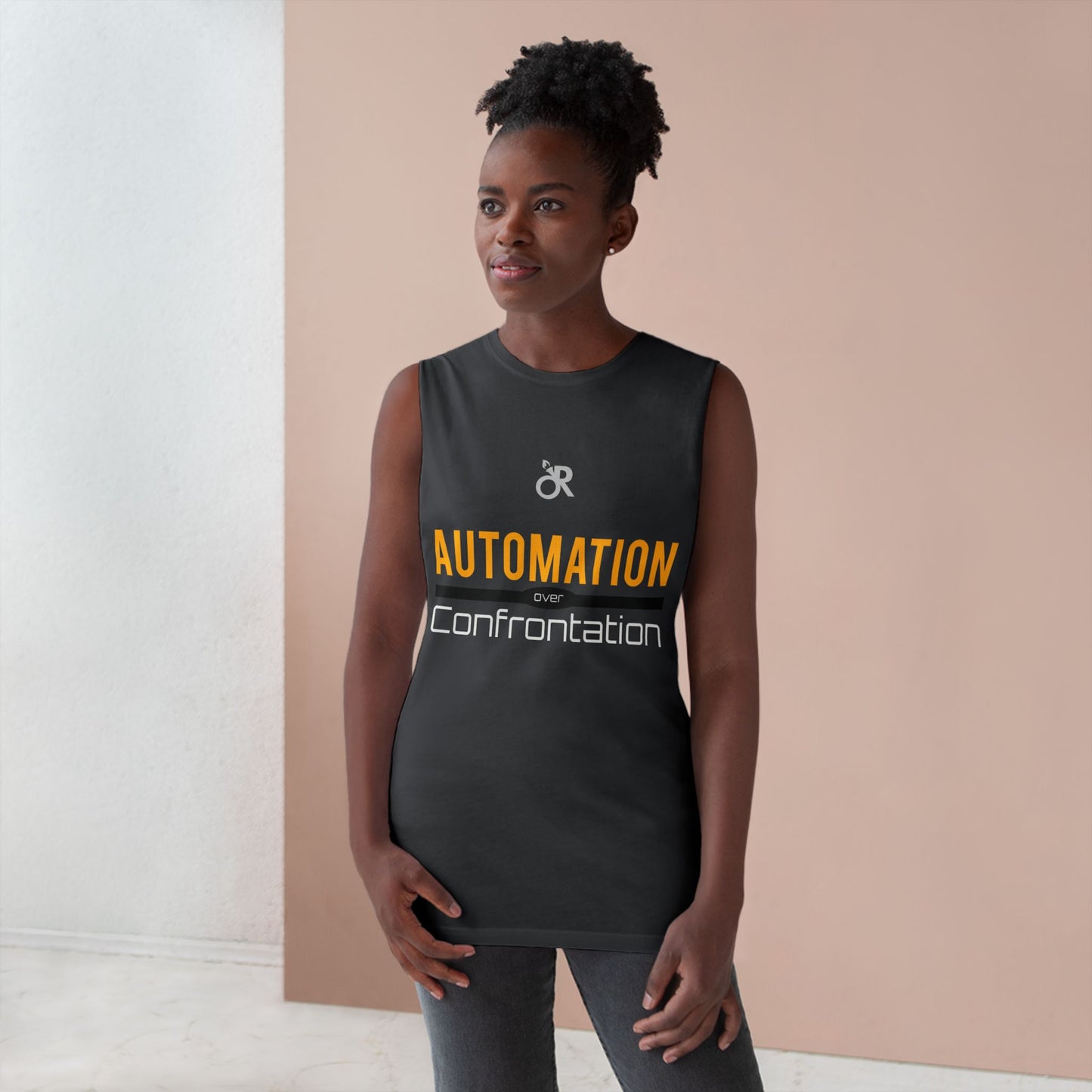 Unisex Automation Tank Top, Casual Athletic Wear, Summer Essential, Fitness Apparel, Gift for Tech Lovers, Workout Shirt