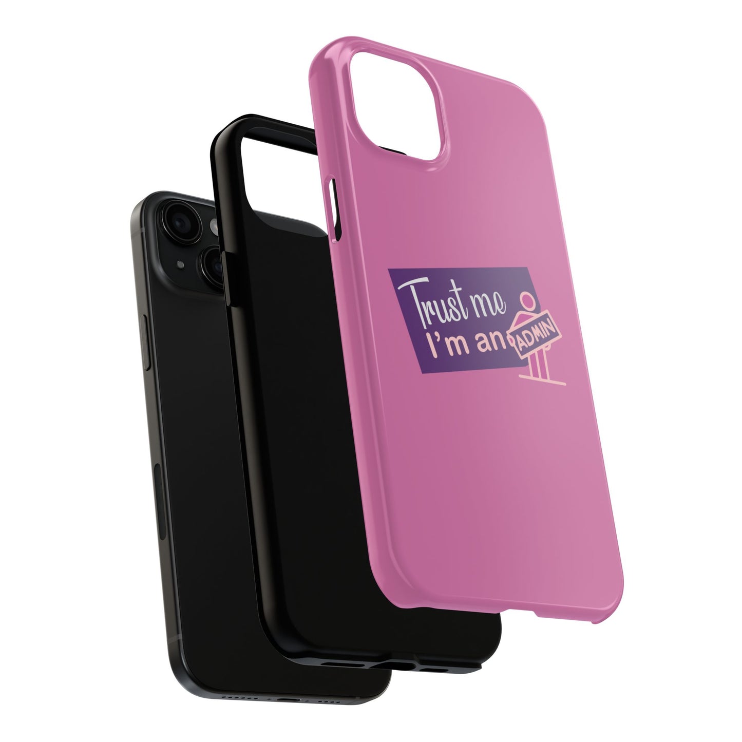 Trust Me I'm an Admin Phone Case, Tough Cases for Admins, Cute Phone Protection, Gifts for Tech Lovers, Pink Phone Cases, Ideal for [...]