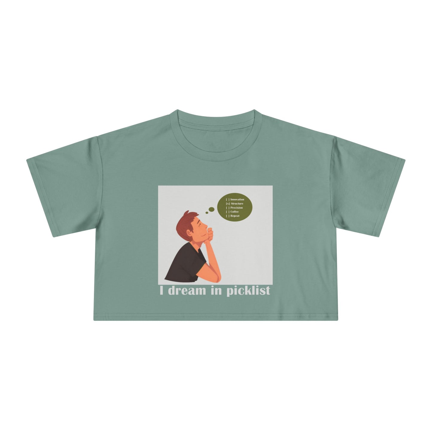 Dreamy Crop Tee for Creative Souls, Women's Fashion, Casual Summer Top, Gift for Her, Trendy Graphic Tee